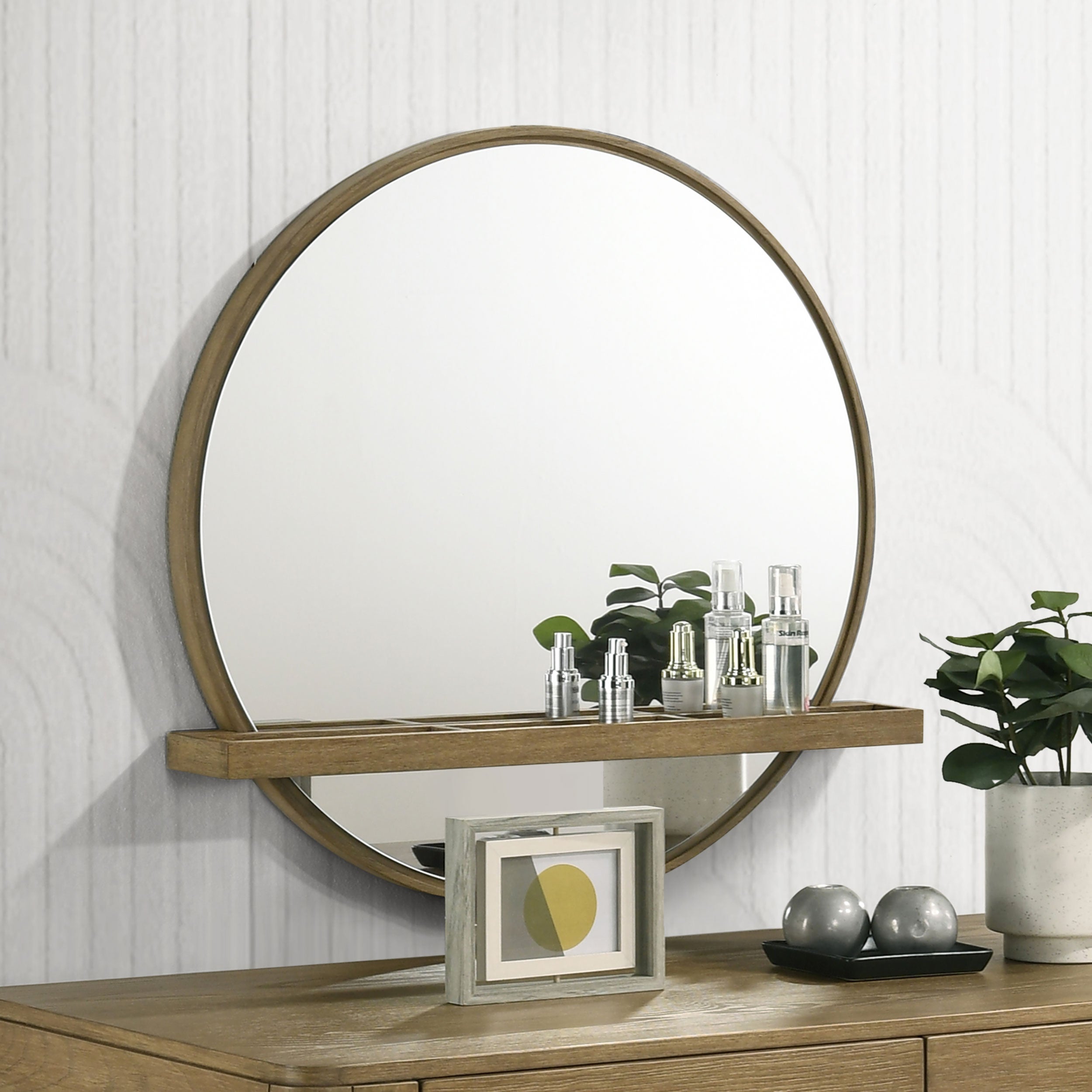 Arini Makeup Vanity Wall Mirror - Romeo & Juliet Furniture (Warren,MI)