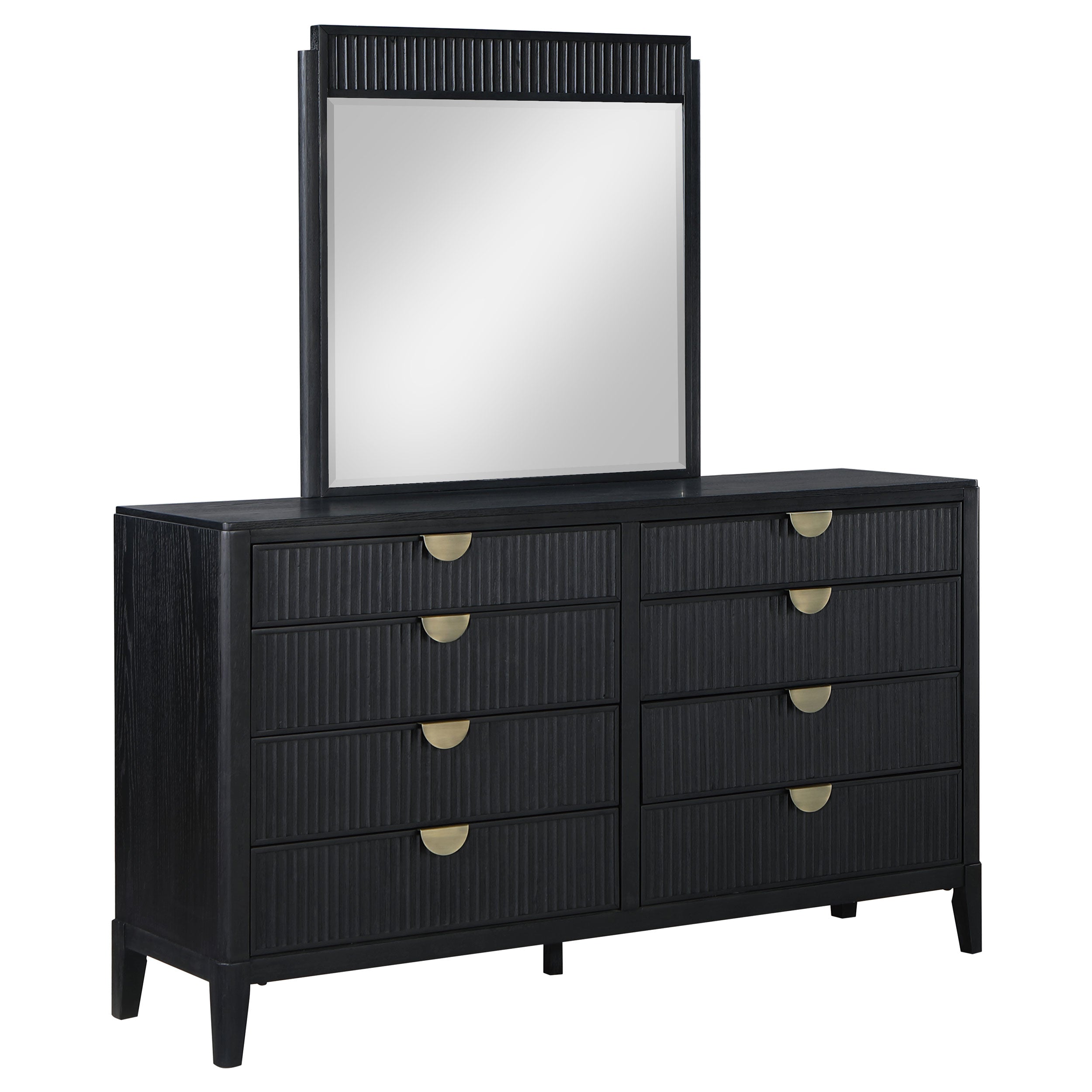 Brookmead Dresser with Mirror - Romeo & Juliet Furniture (Warren,MI)