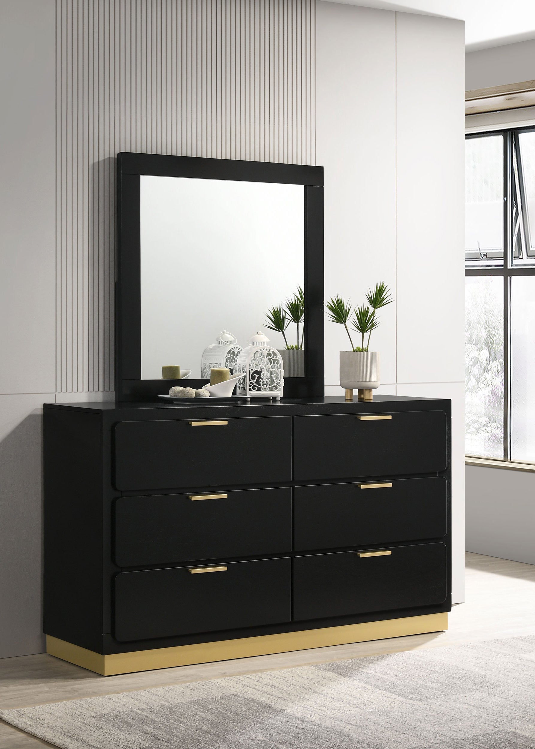 Caraway Dresser with Mirror - Romeo & Juliet Furniture (Warren,MI)