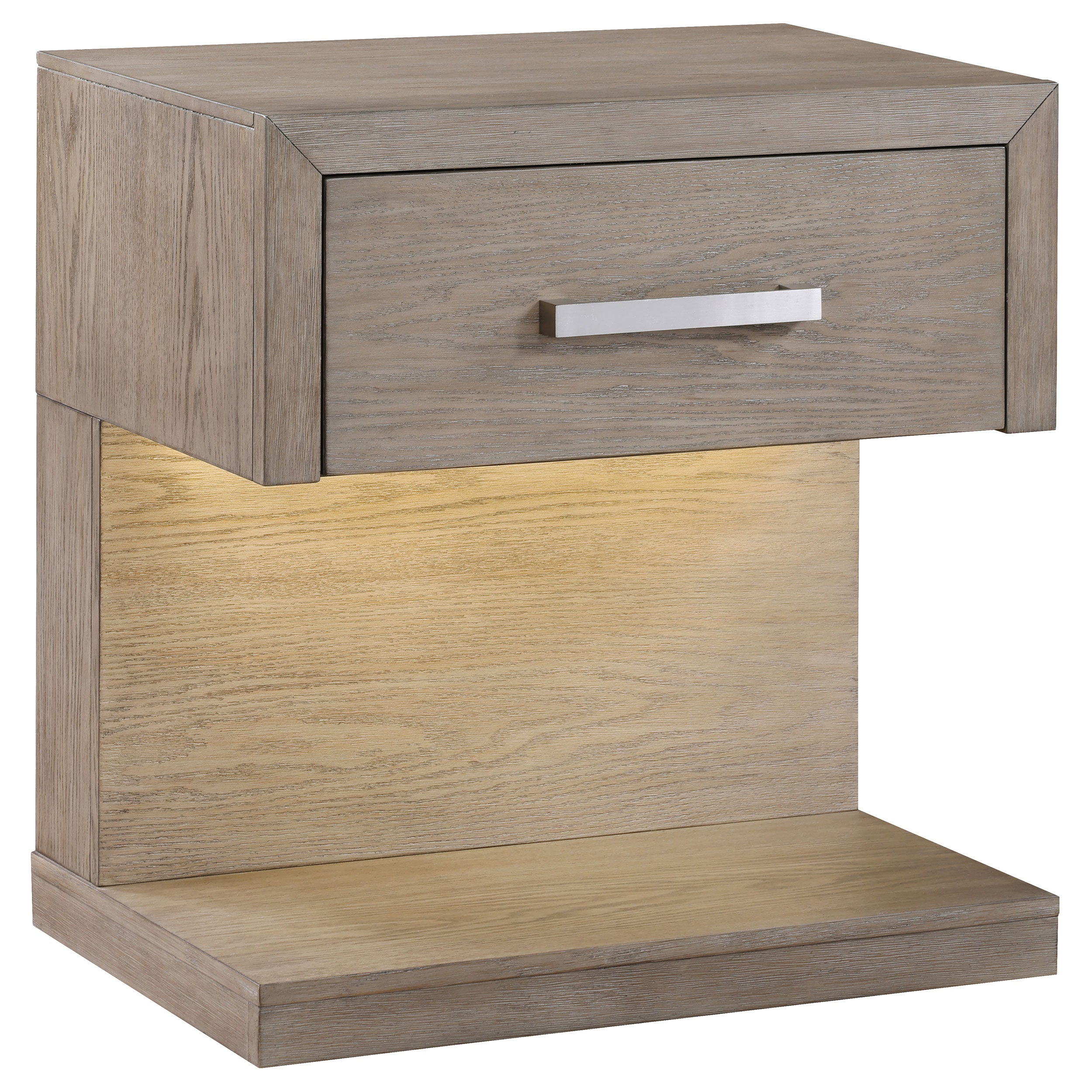Kenora Nightstand with LED Lighting - Romeo & Juliet Furniture (Warren,MI)