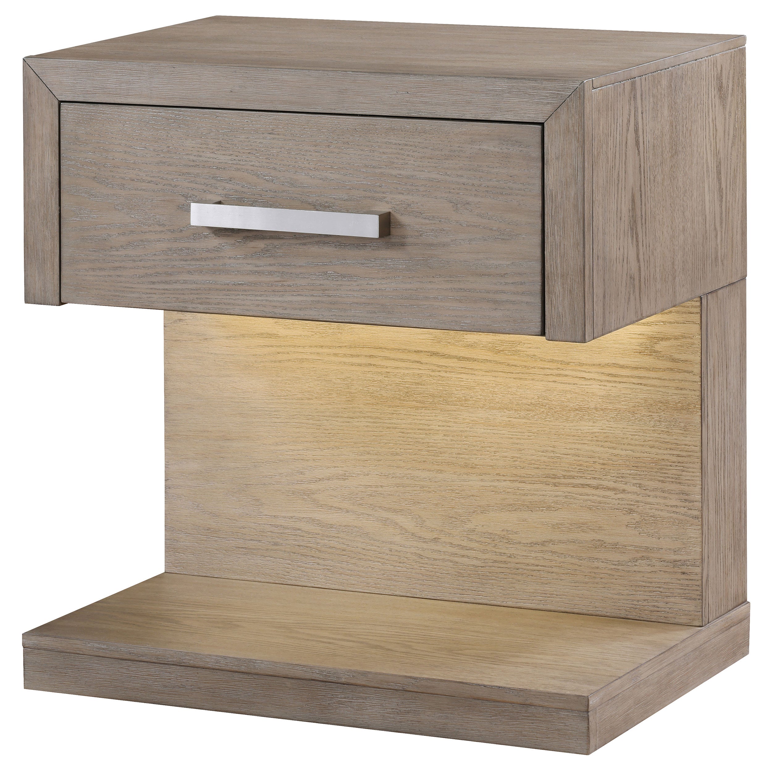 Kenora Nightstand with LED Lighting - Romeo & Juliet Furniture (Warren,MI)