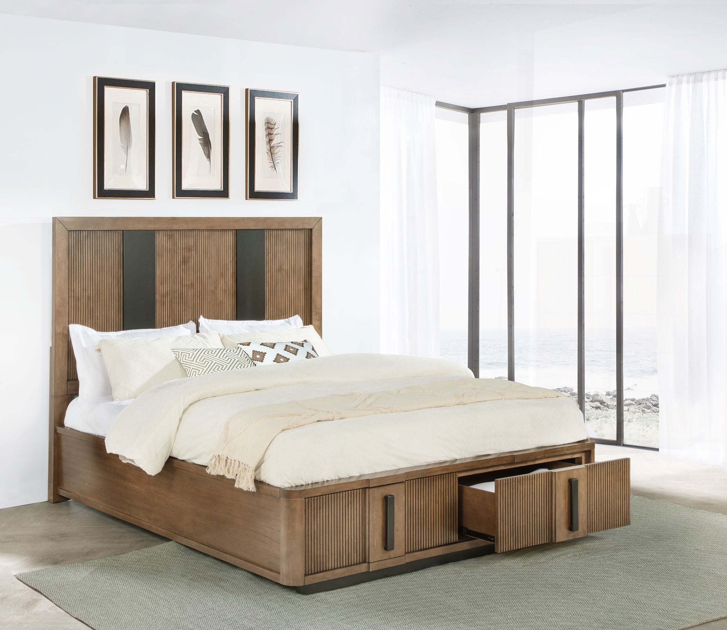 Terrace Panel Platform Storage Bed - Romeo & Juliet Furniture (Warren,MI)