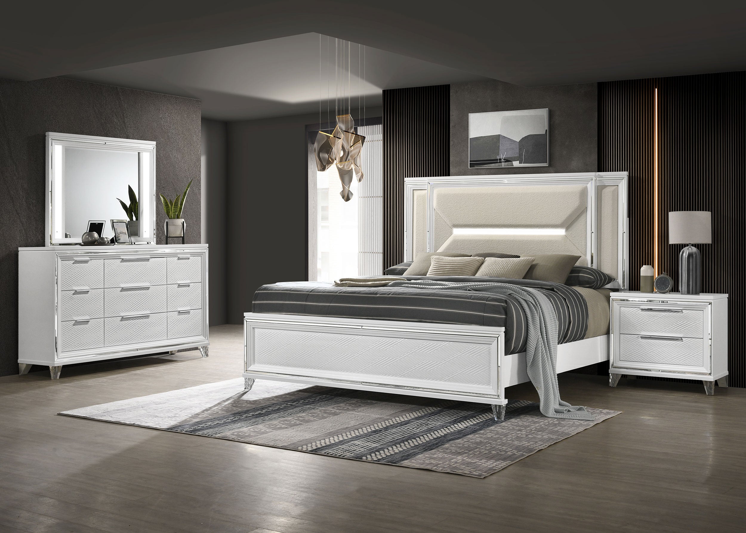 Marmore Bedroom Set - Romeo & Juliet Furniture (Warren,MI)