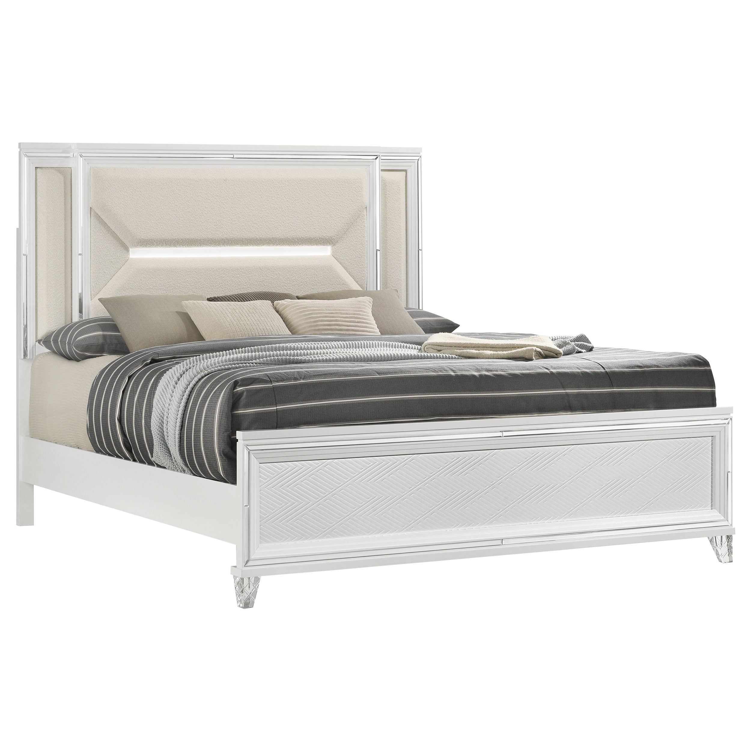 Marmore Panel Bed with LED Lighting