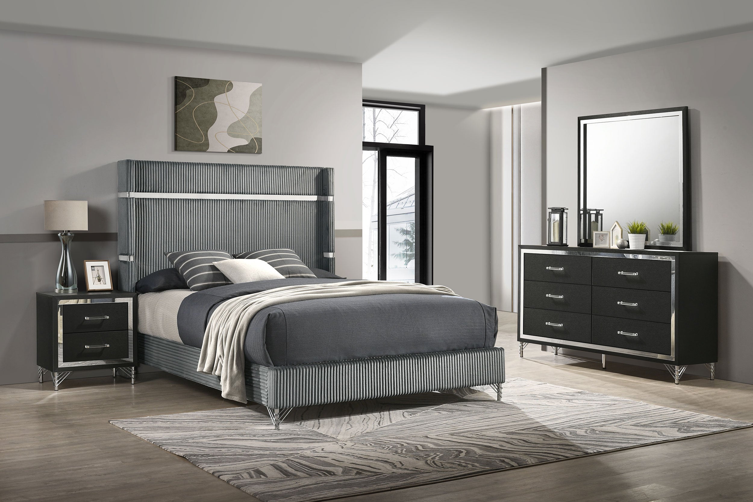 Lucia Bedroom Set - Romeo & Juliet Furniture (Warren,MI)
