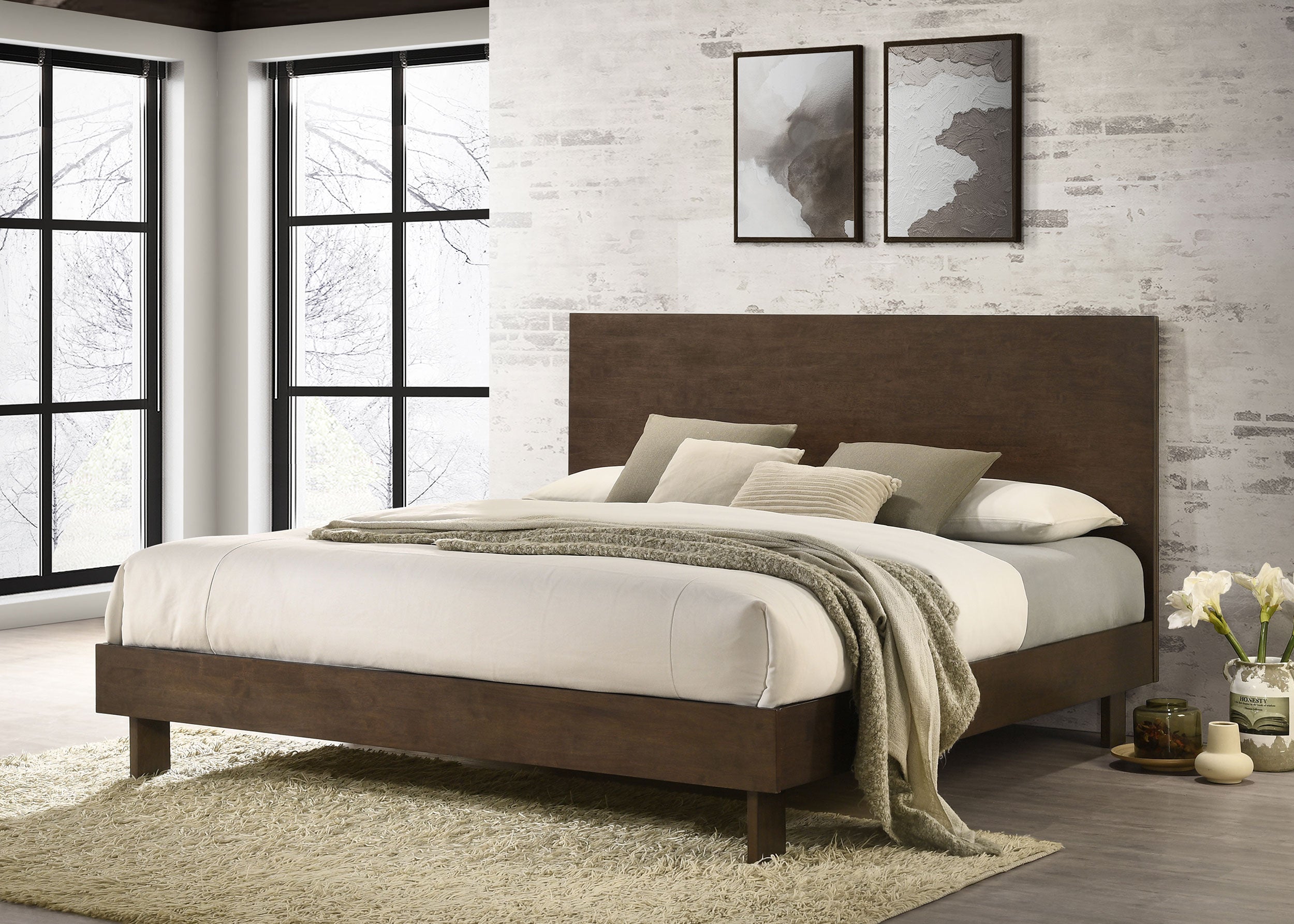 Glenwood Panel Platform Bed - Romeo & Juliet Furniture (Warren,MI)