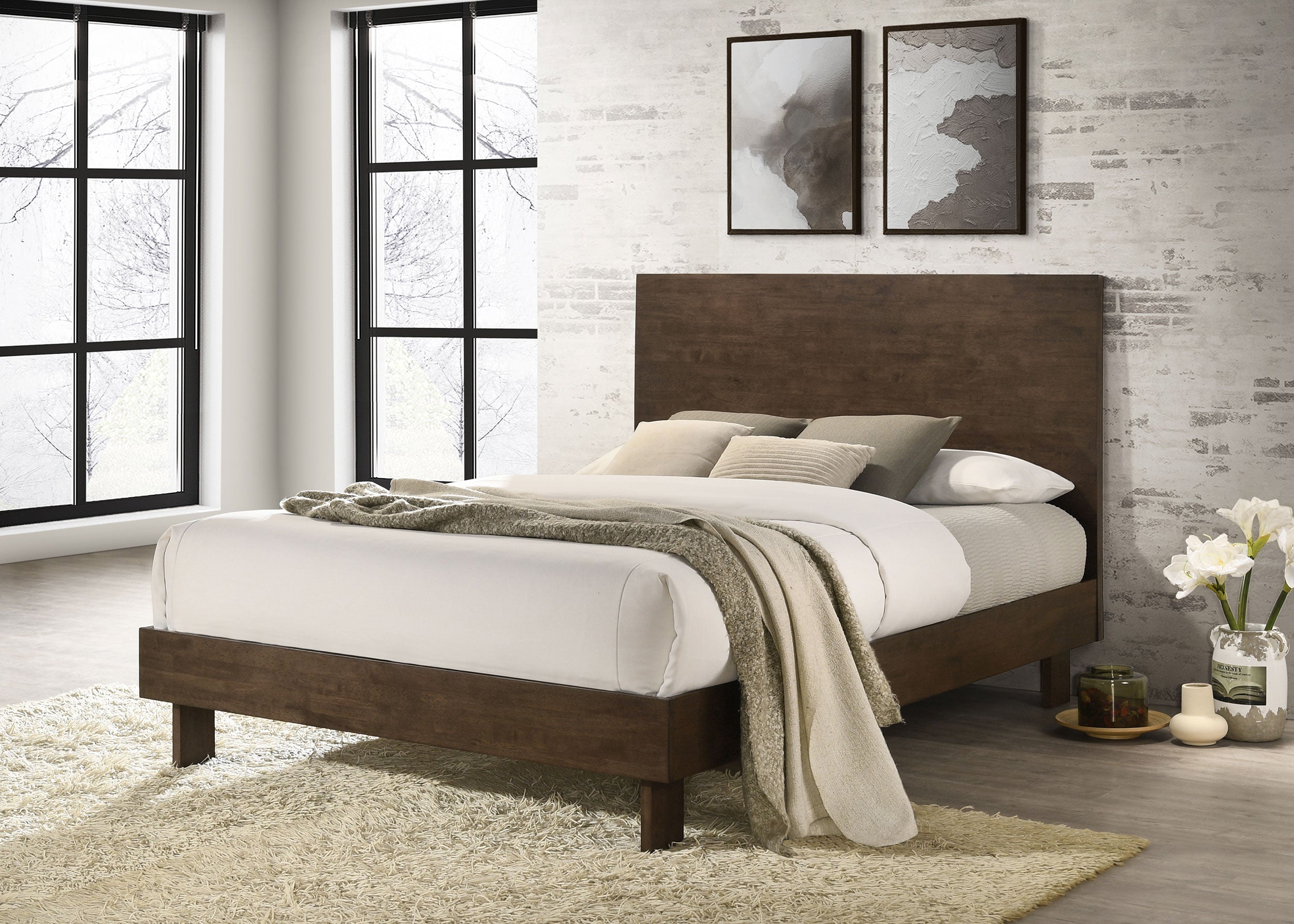 Glenwood Panel Platform Bed - Romeo & Juliet Furniture (Warren,MI)