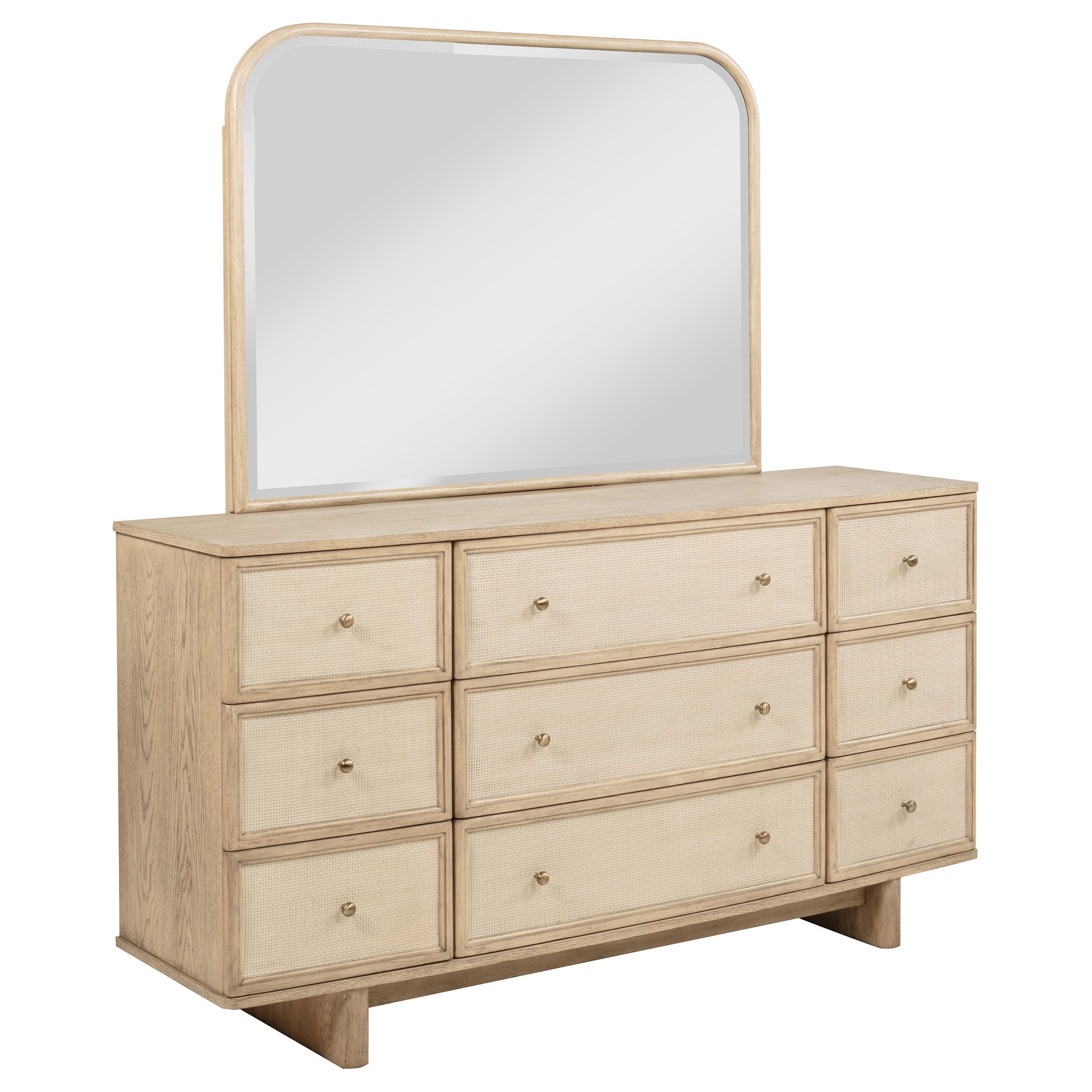 Kailani Dresser with Mirror - Romeo & Juliet Furniture (Warren,MI)