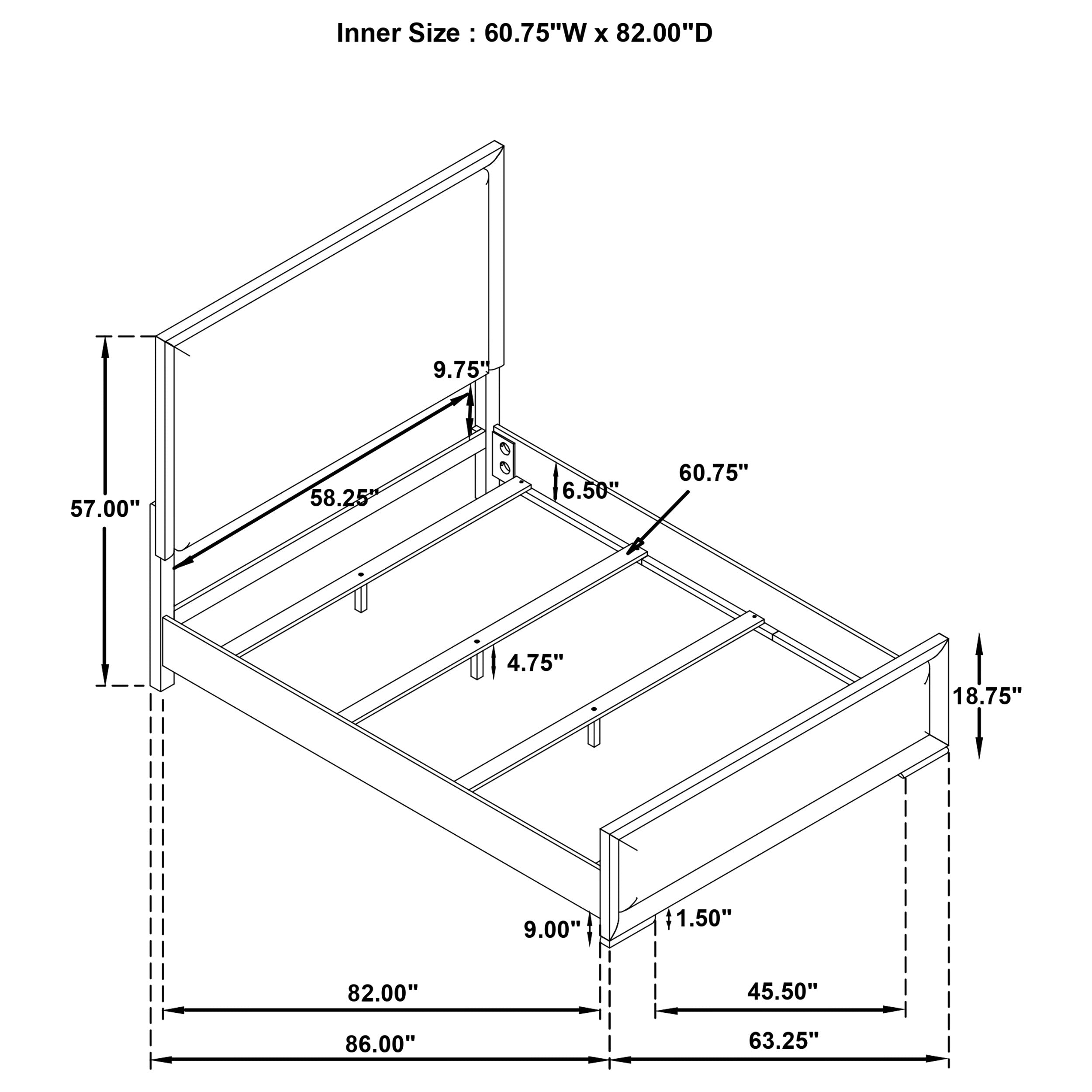 Gracemont Panel Bed - Romeo & Juliet Furniture (Warren,MI)