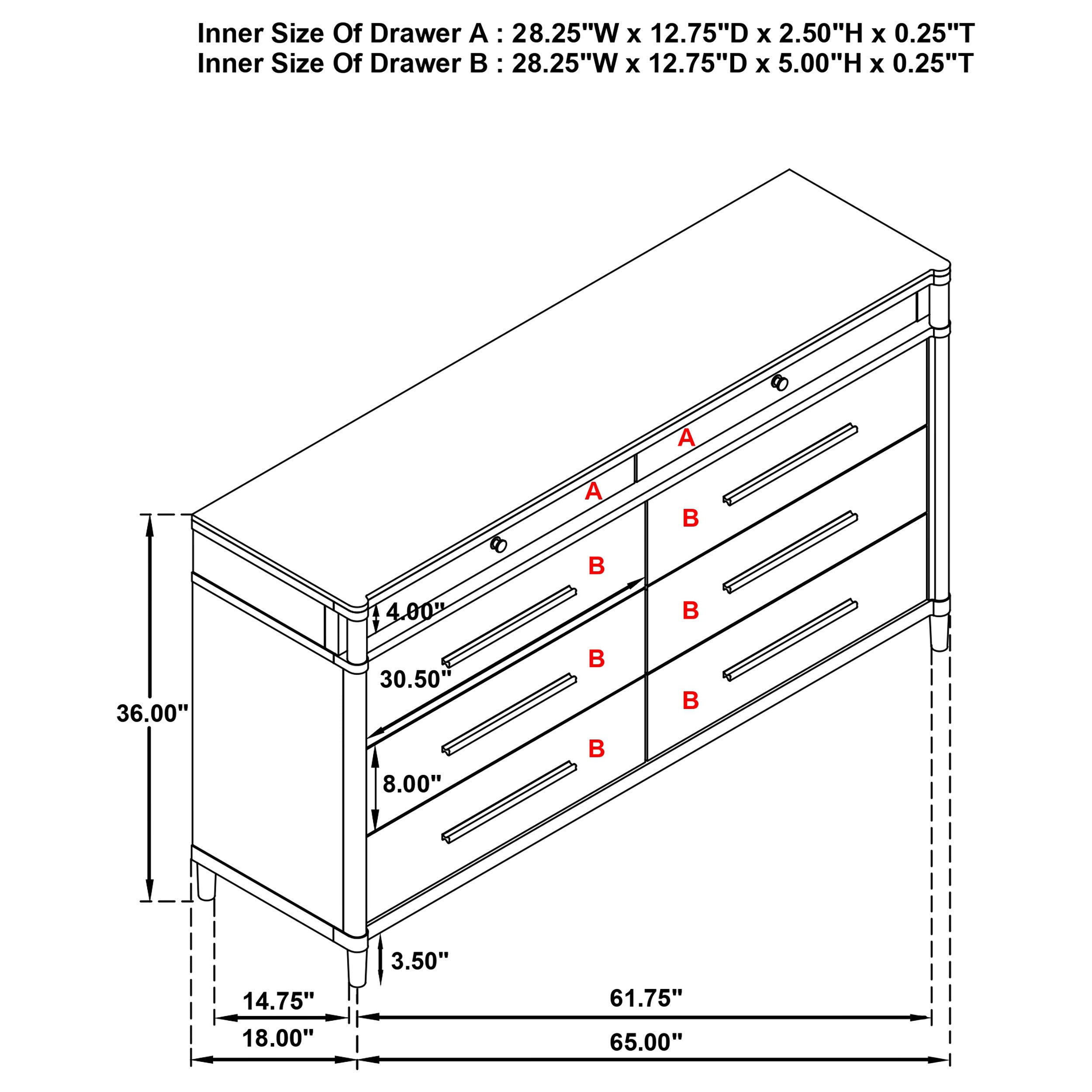 Gracemont Dresser - Romeo & Juliet Furniture (Warren,MI)