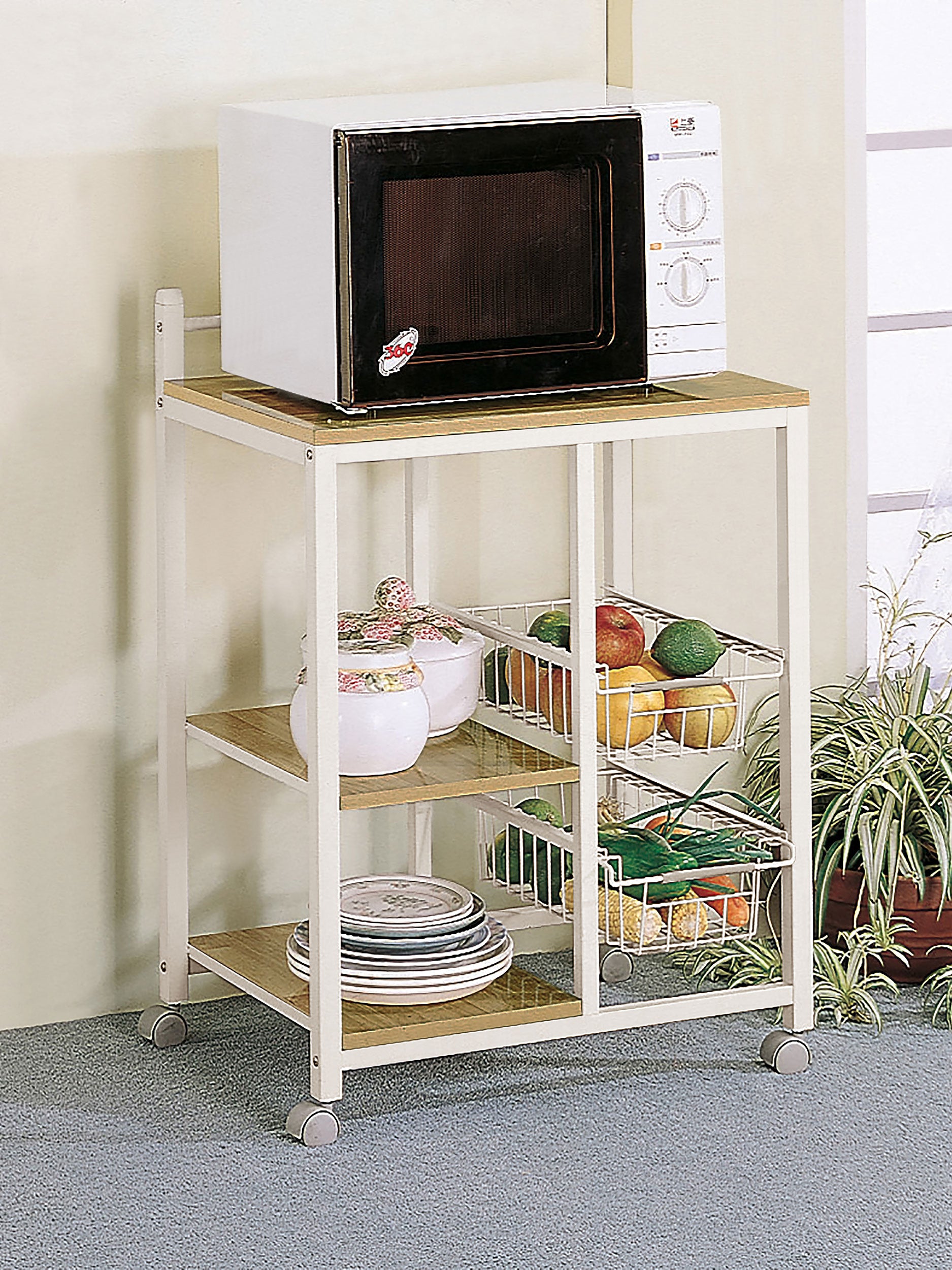 Kelvin Kitchen Cart - Romeo & Juliet Furniture (Warren,MI)