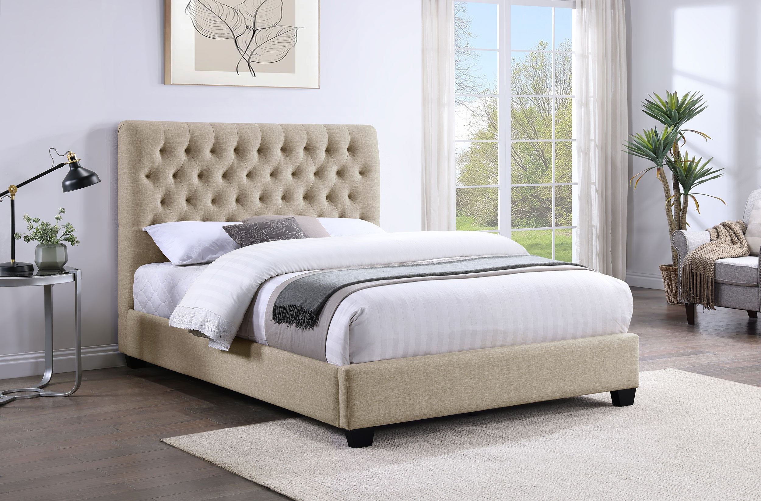 Chloe Panel Bed - Romeo & Juliet Furniture (Warren,MI)