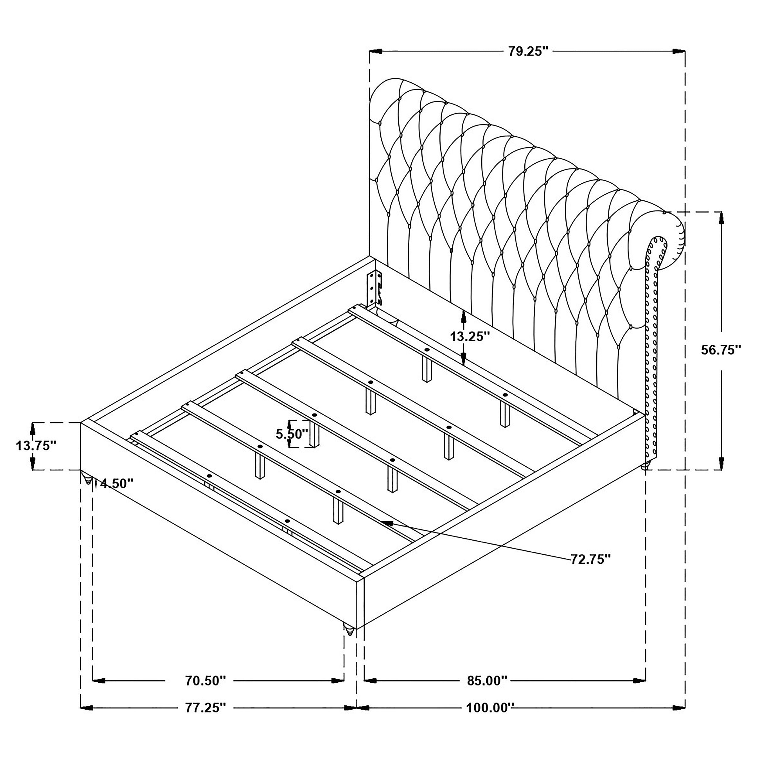 Devon Panel Bed - Romeo & Juliet Furniture (Warren,MI)