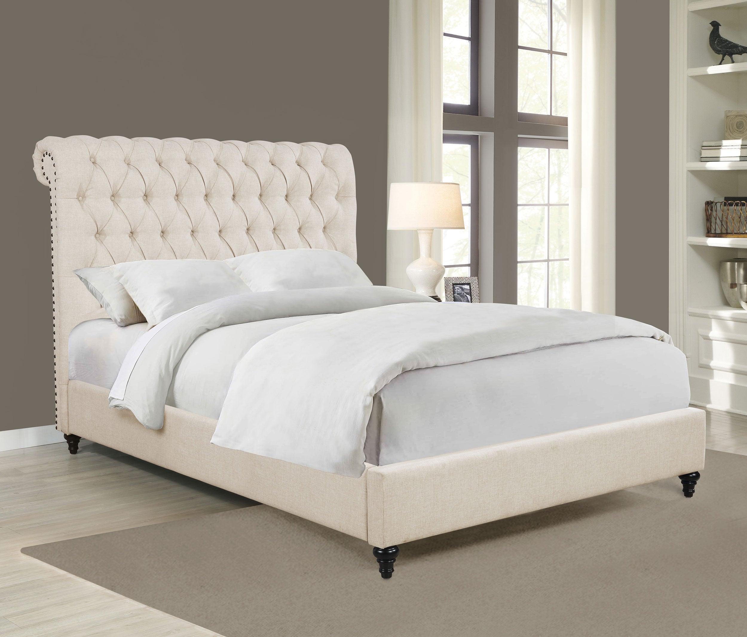 Devon Panel Bed - Romeo & Juliet Furniture (Warren,MI)