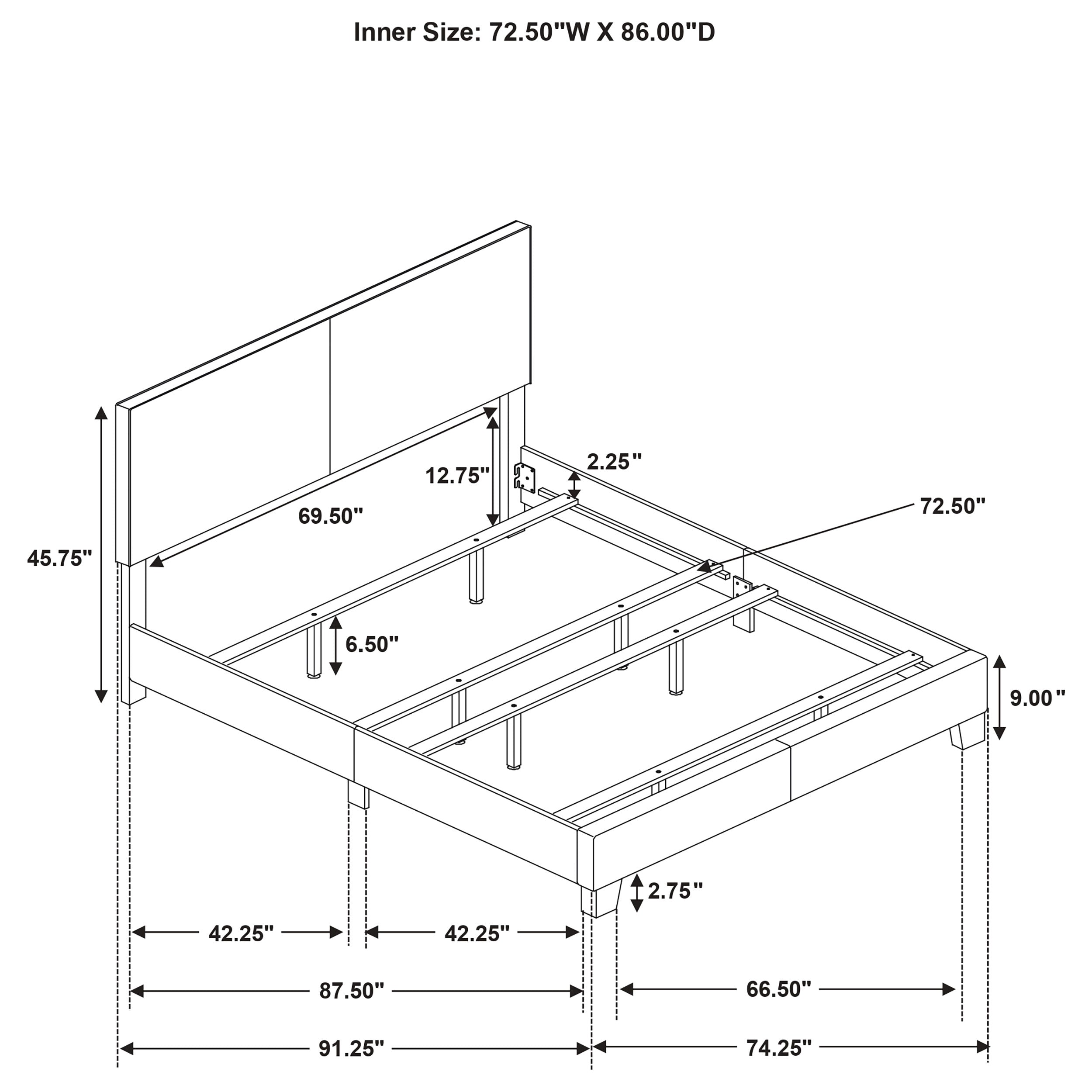 Dorian Panel Bed