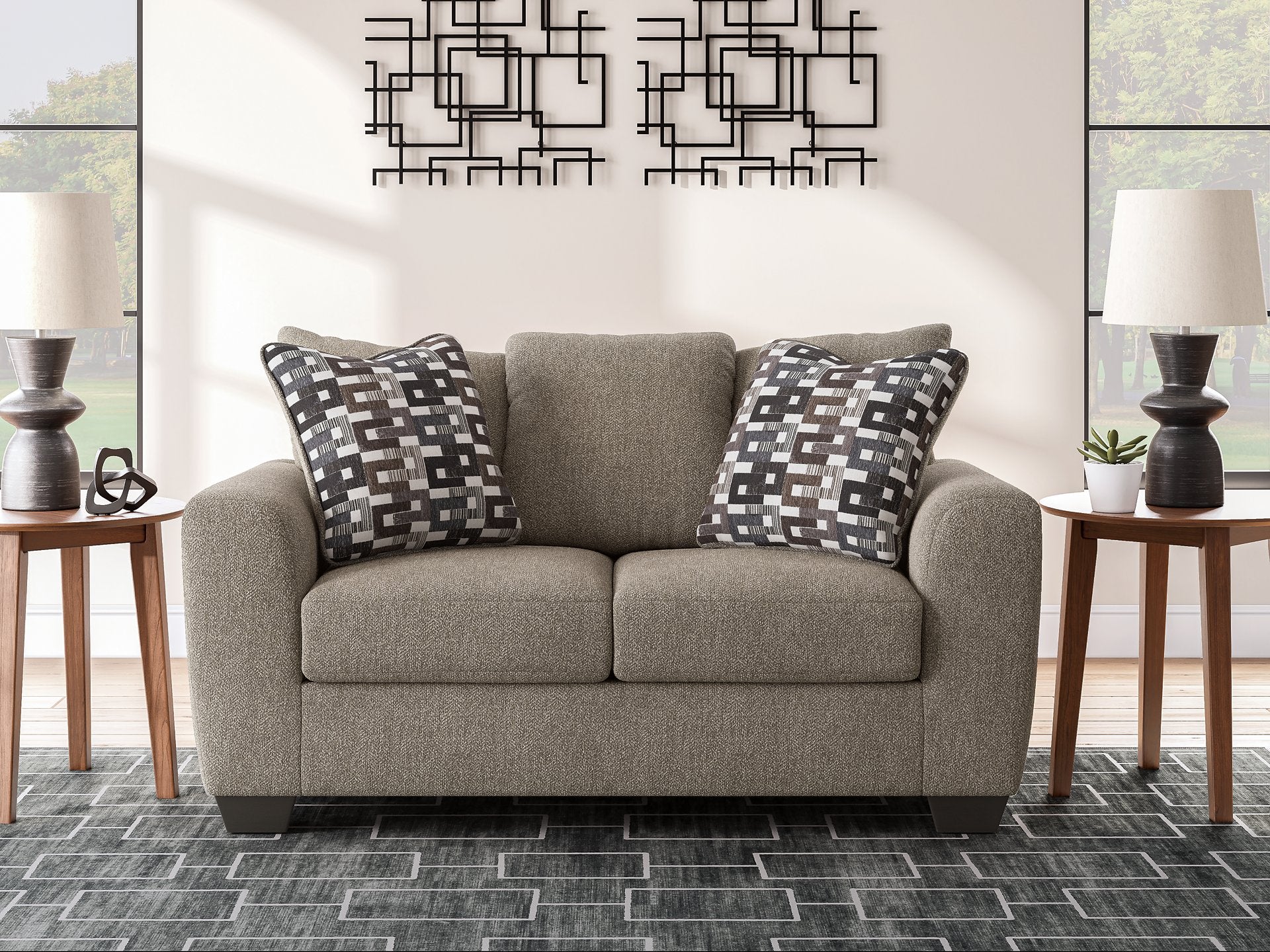 Triston-Peaks Loveseat - Romeo & Juliet Furniture (Warren,MI)