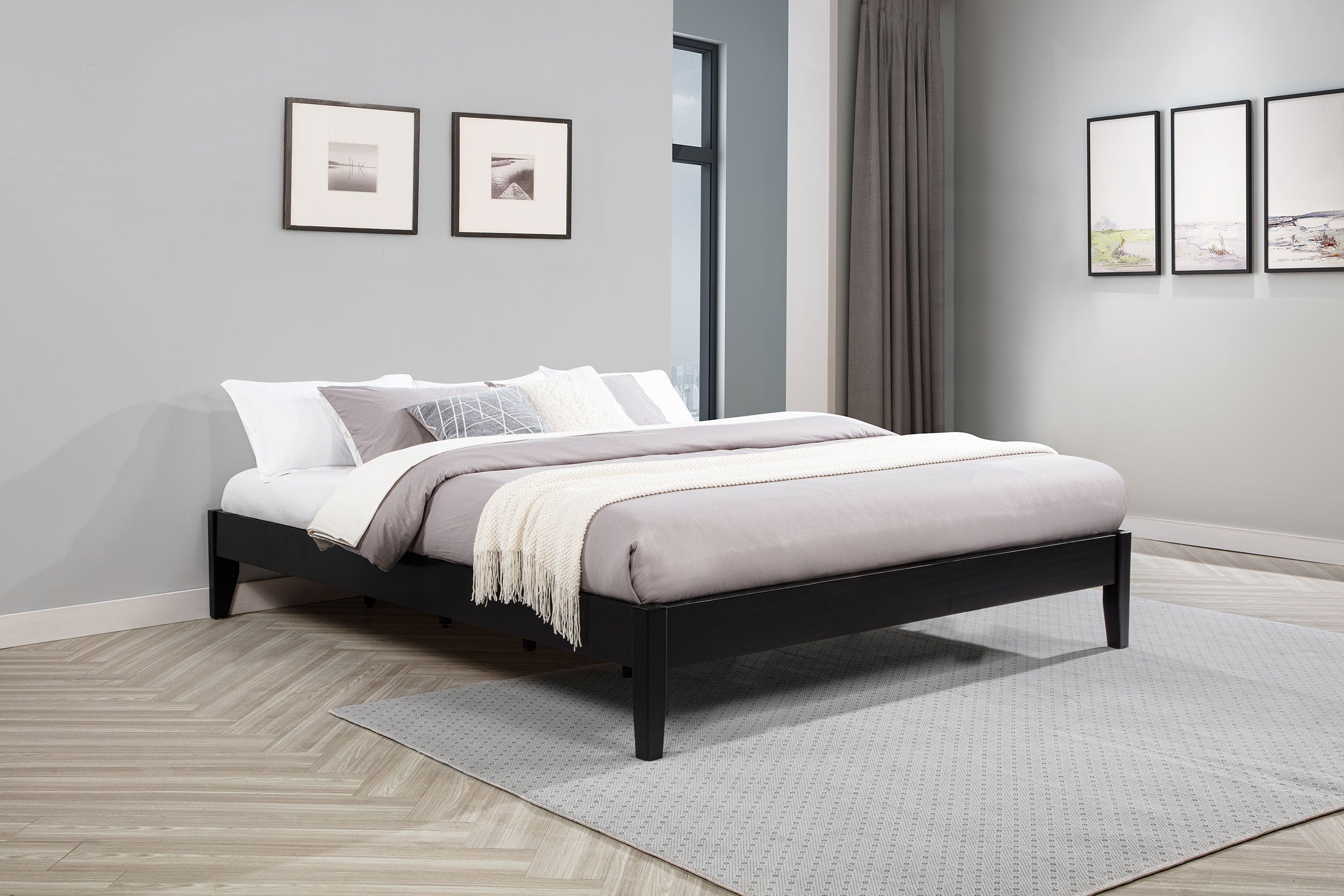 Hounslow Platform Bed Base - Romeo & Juliet Furniture (Warren,MI)