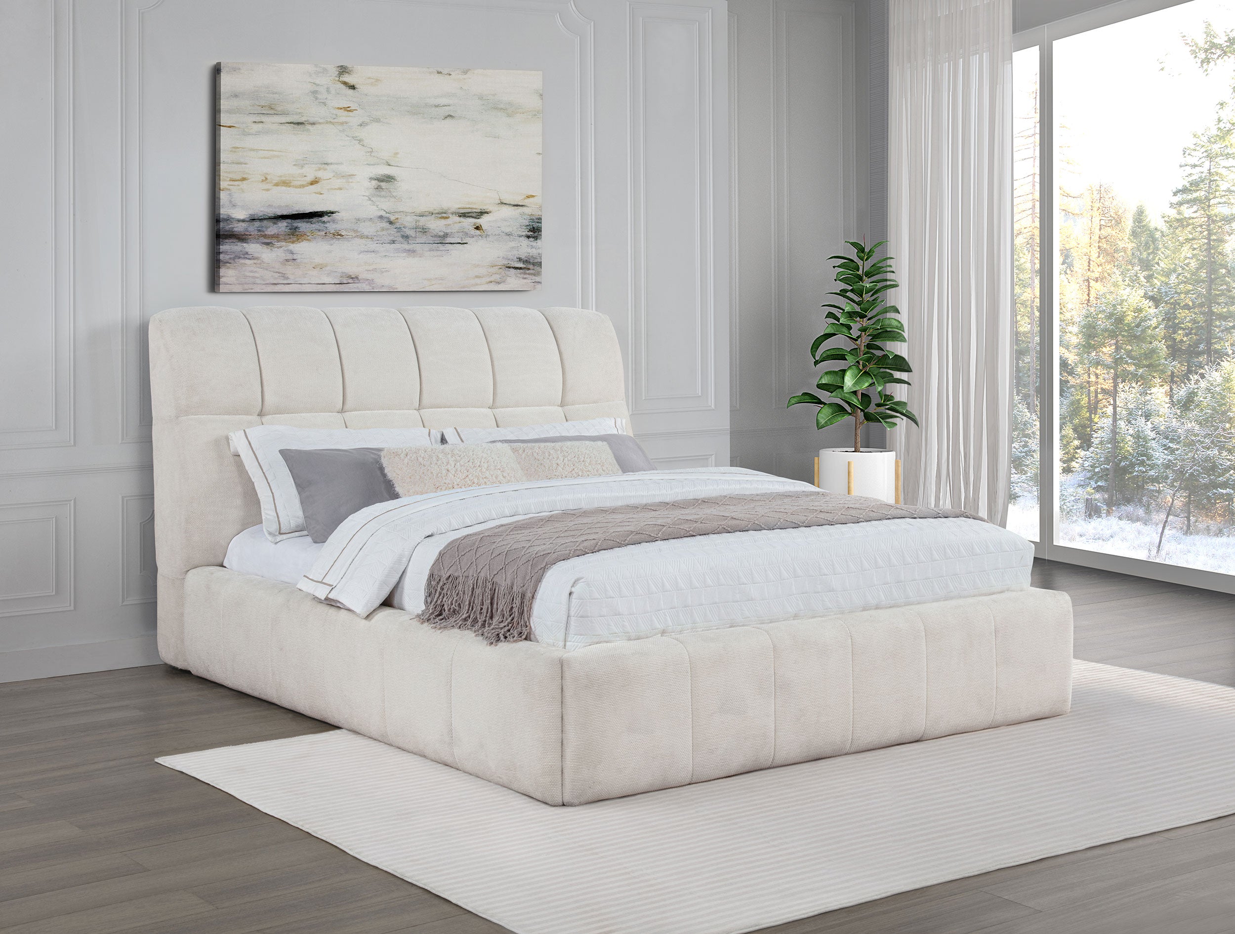 Nollet Panel Platform Bed - Romeo & Juliet Furniture (Warren,MI)