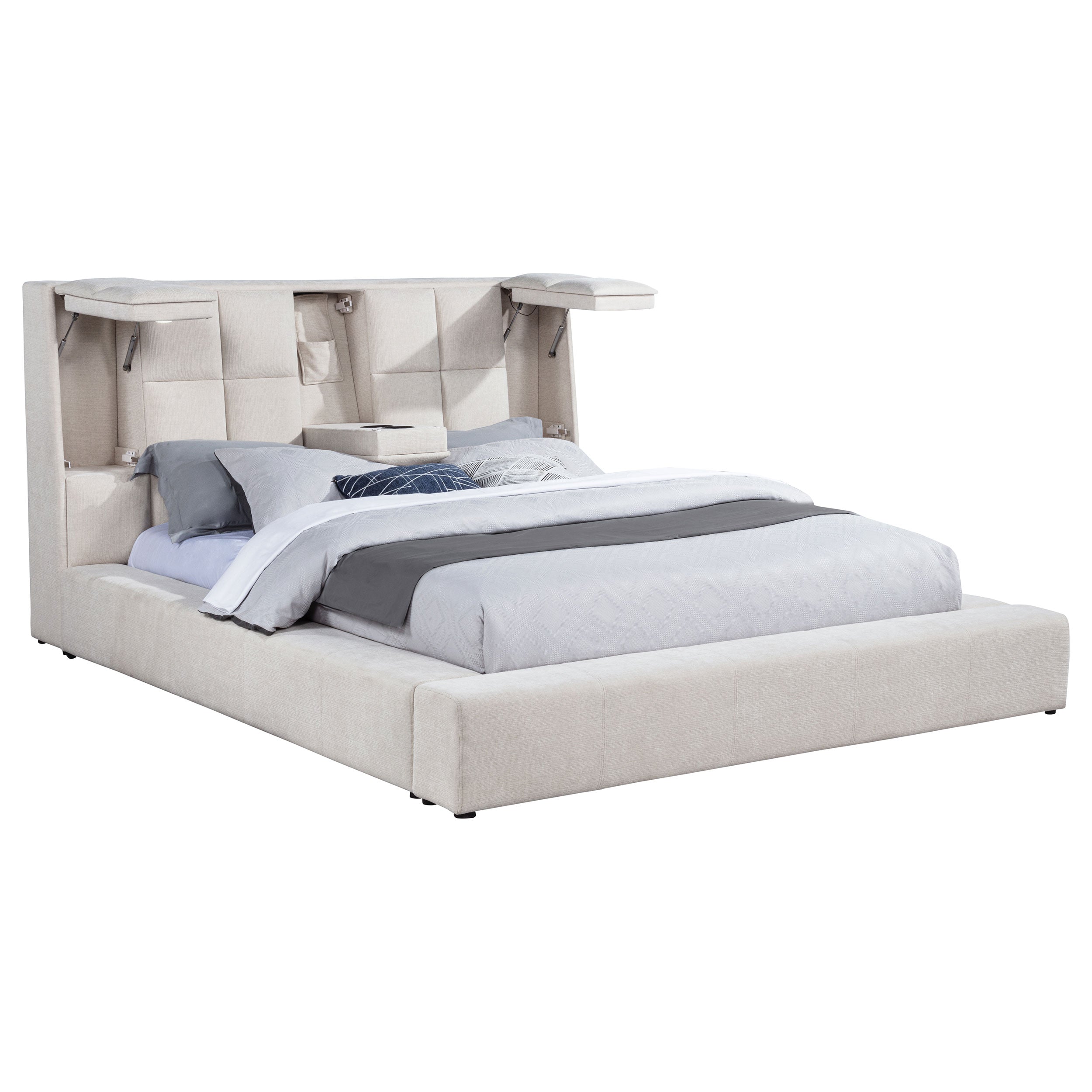 Dreux Panel Platform Bed - Romeo & Juliet Furniture (Warren,MI)