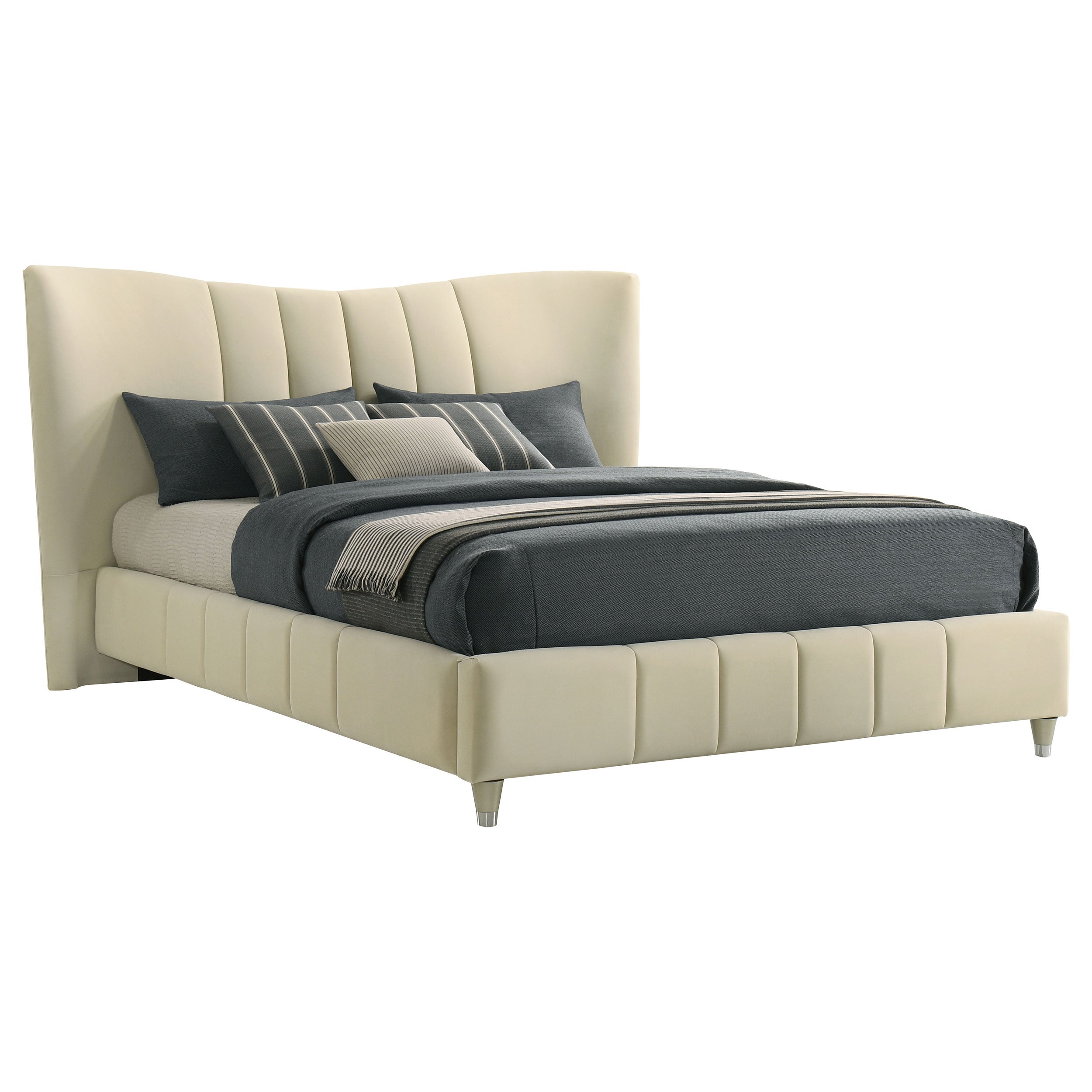 Evelyn Panel Platform Bed - Romeo & Juliet Furniture (Warren,MI)