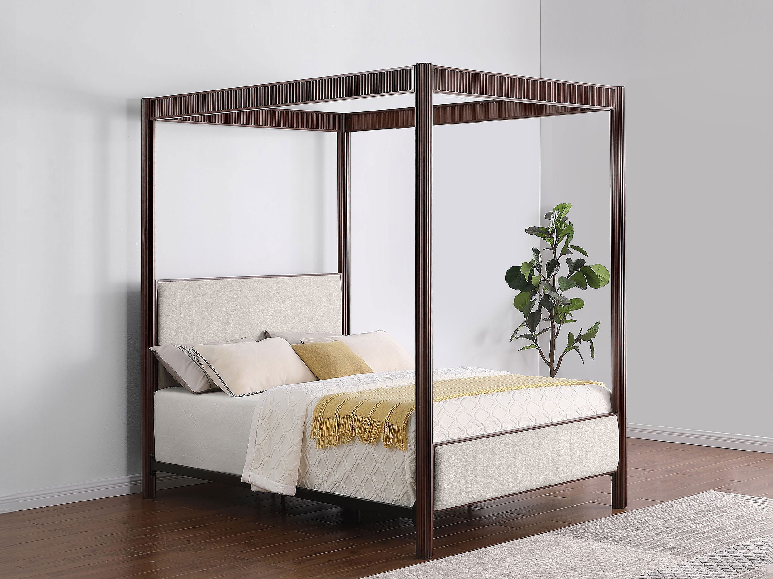 Zimmerlee Canopy Panel Bed - Romeo & Juliet Furniture (Warren,MI)