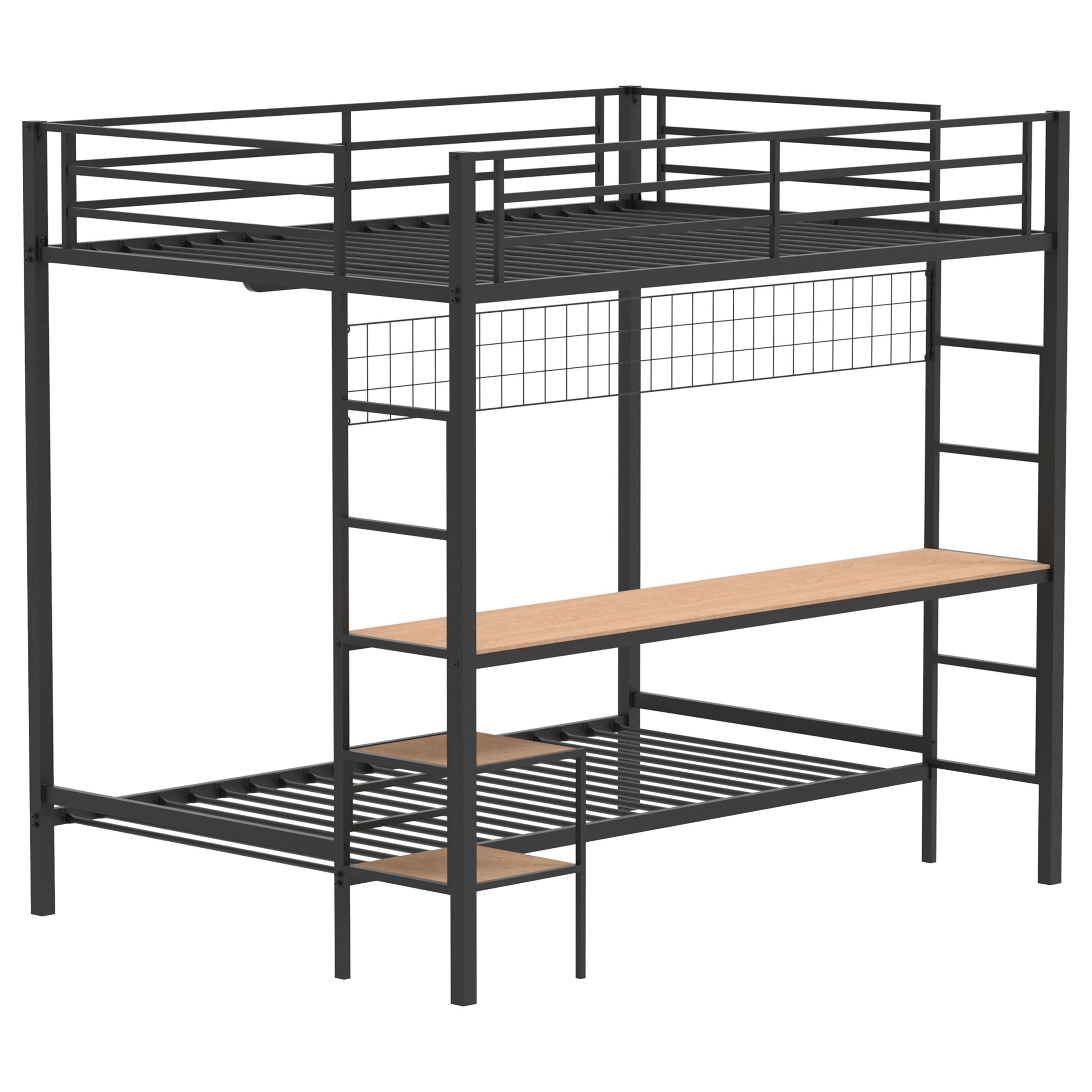 Bettoni Workstation Bunk Bed - Romeo & Juliet Furniture (Warren,MI)