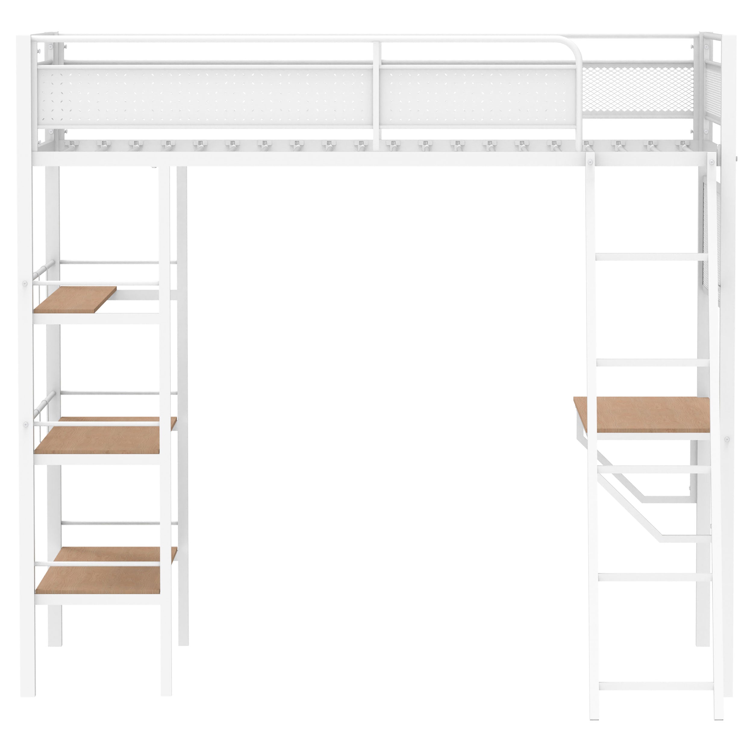 Campus Workstation Loft Bed - Romeo & Juliet Furniture (Warren,MI)