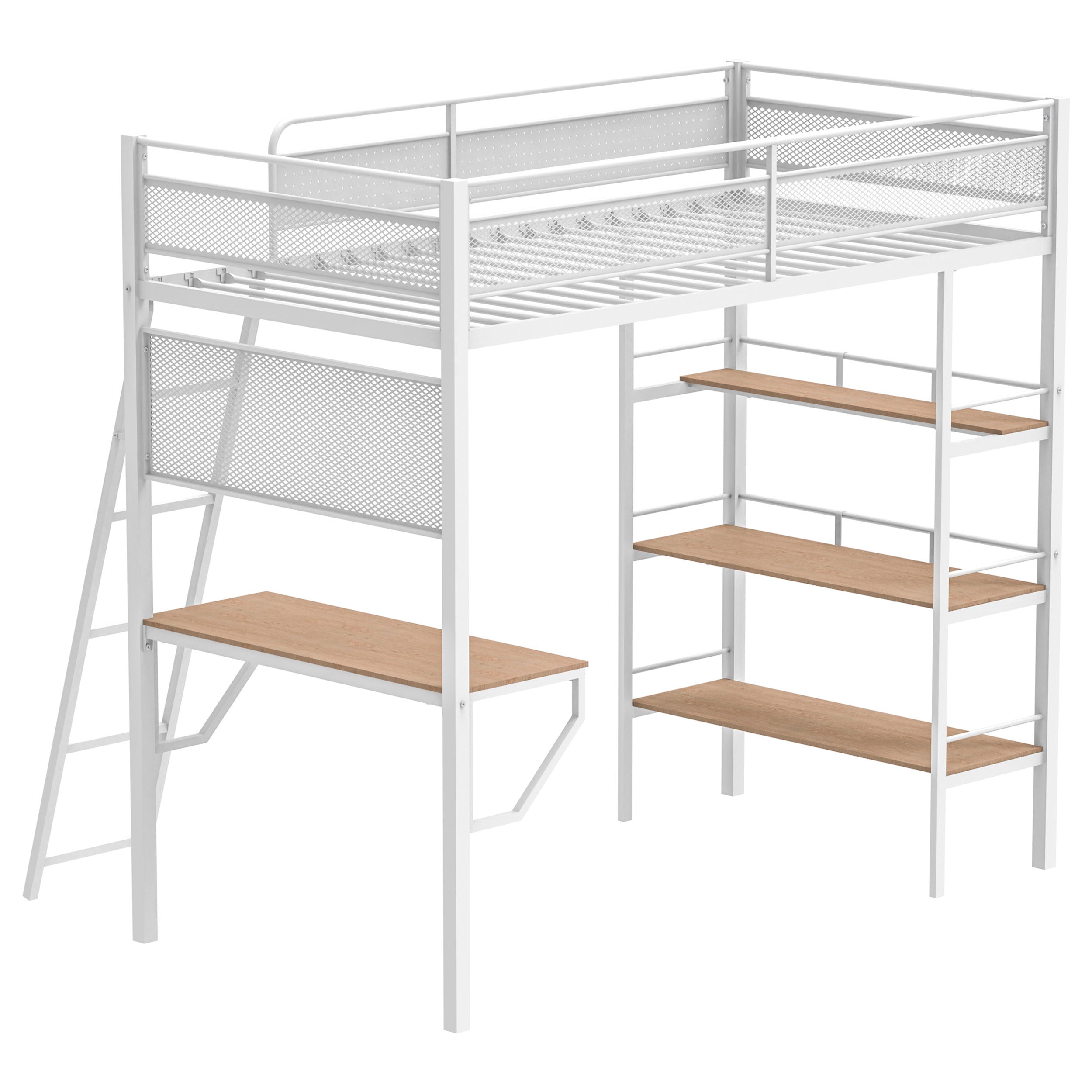 Campus Workstation Loft Bed - Romeo & Juliet Furniture (Warren,MI)
