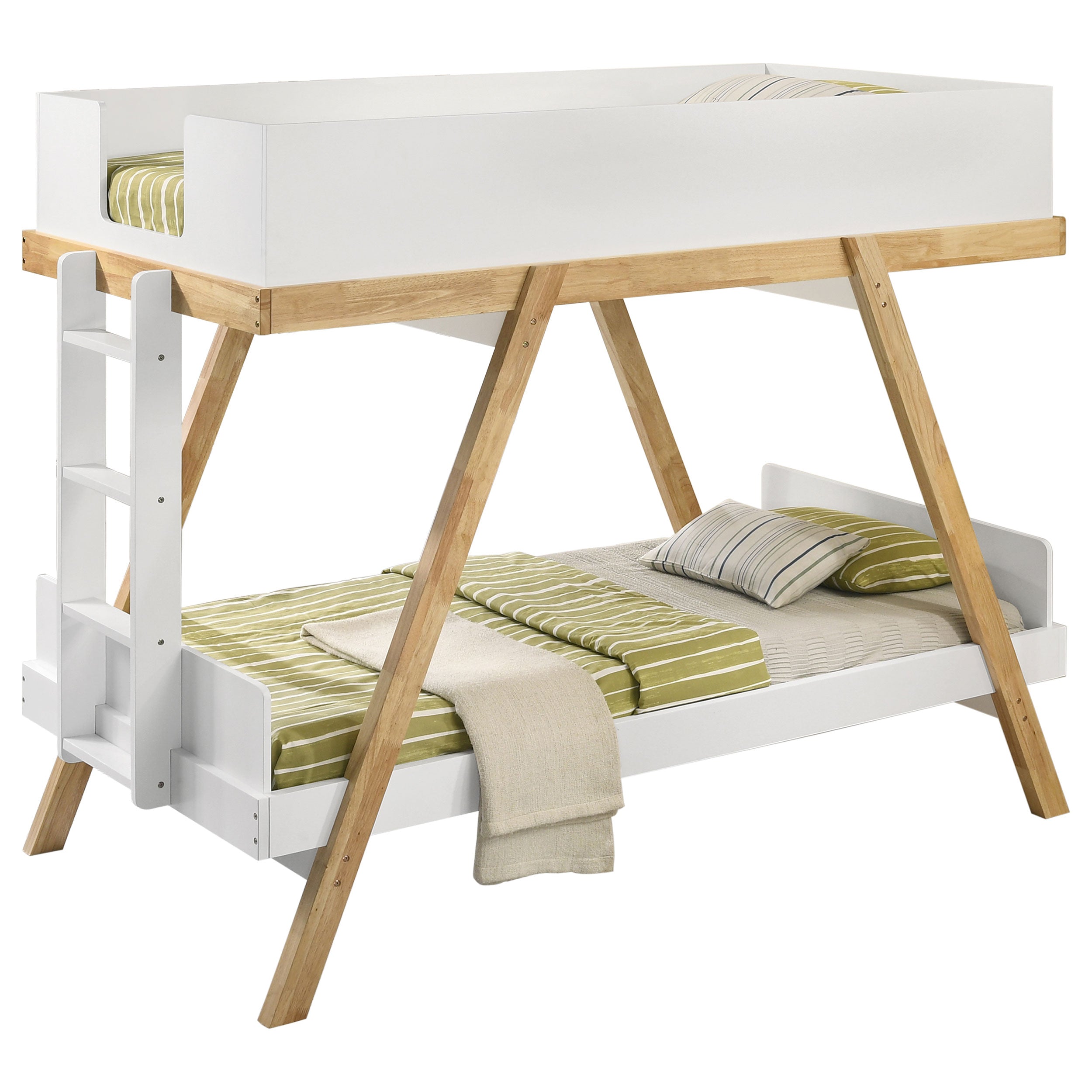 Frankie Bunk Bed with Mattress - Romeo & Juliet Furniture (Warren,MI)