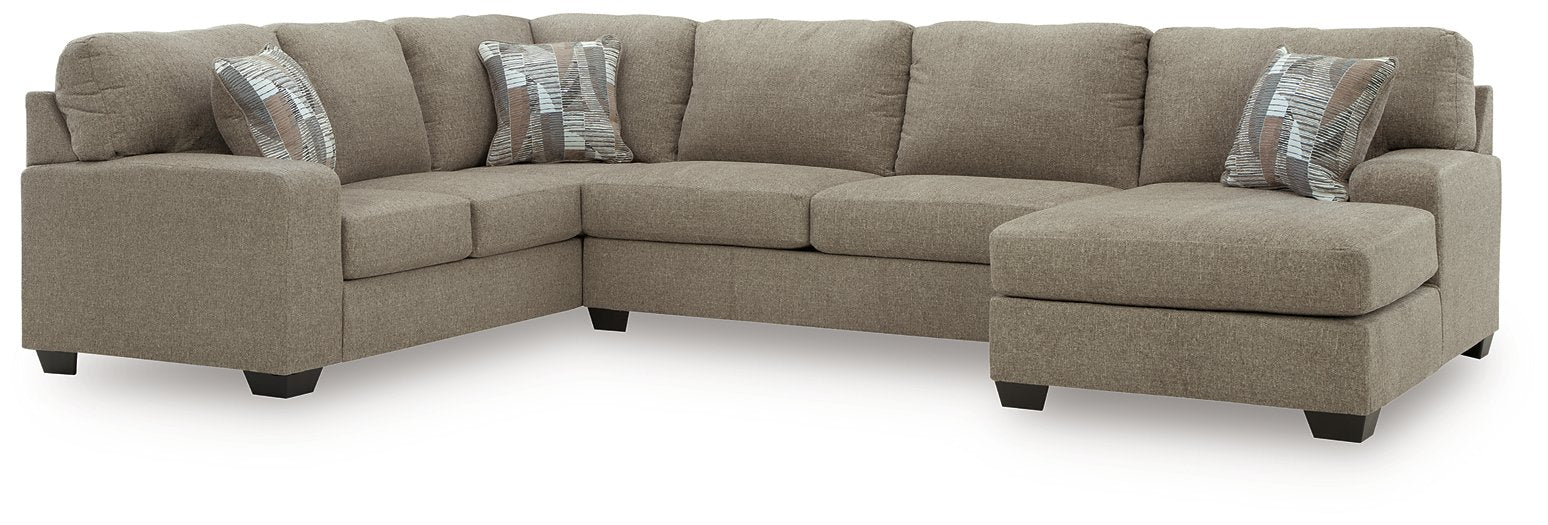 Newellen Sleeper Sectional with Chaise - Romeo & Juliet Furniture (Warren,MI)