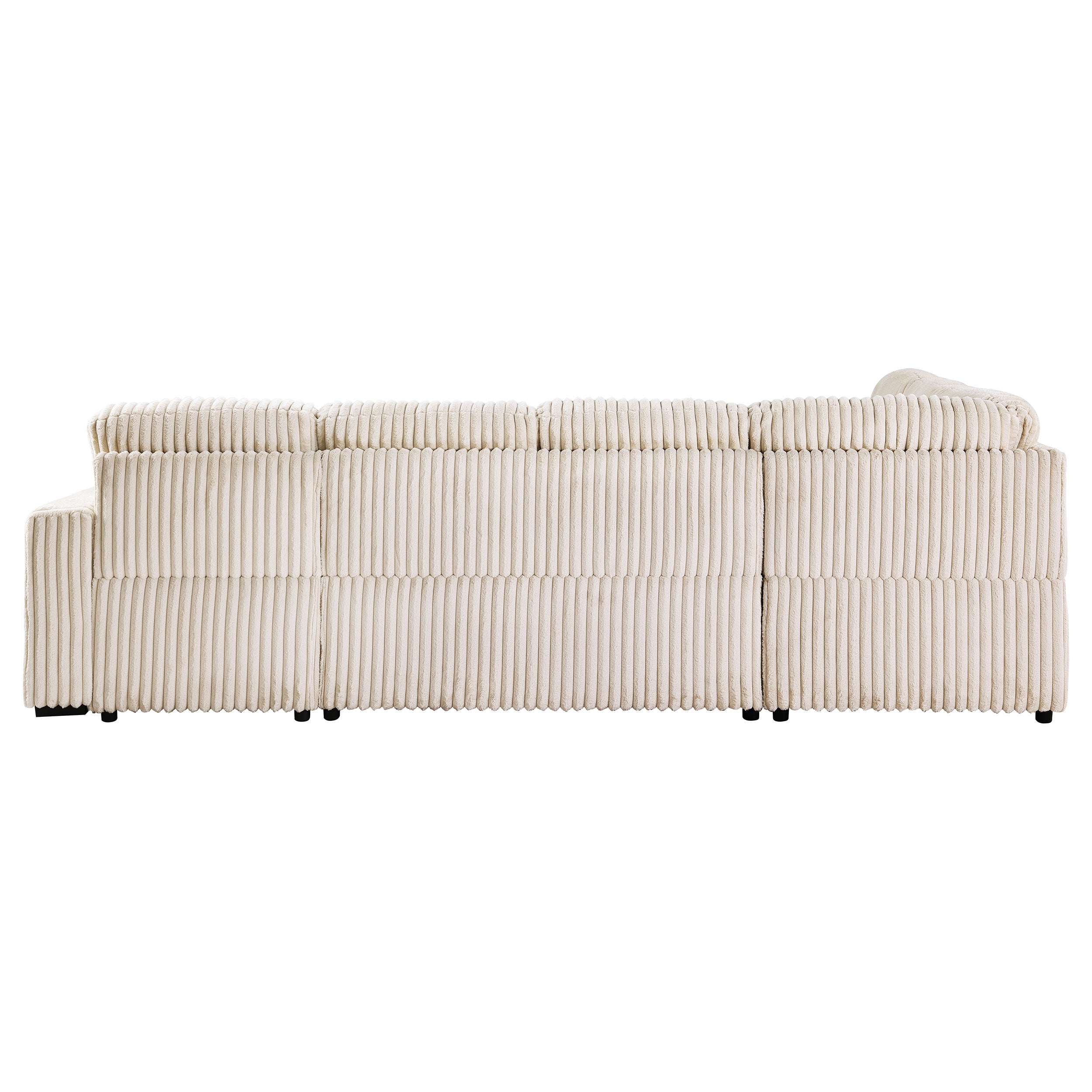 Devonshire Pull-Out Sleeper Sectional Sofa - Romeo & Juliet Furniture (Warren,MI)