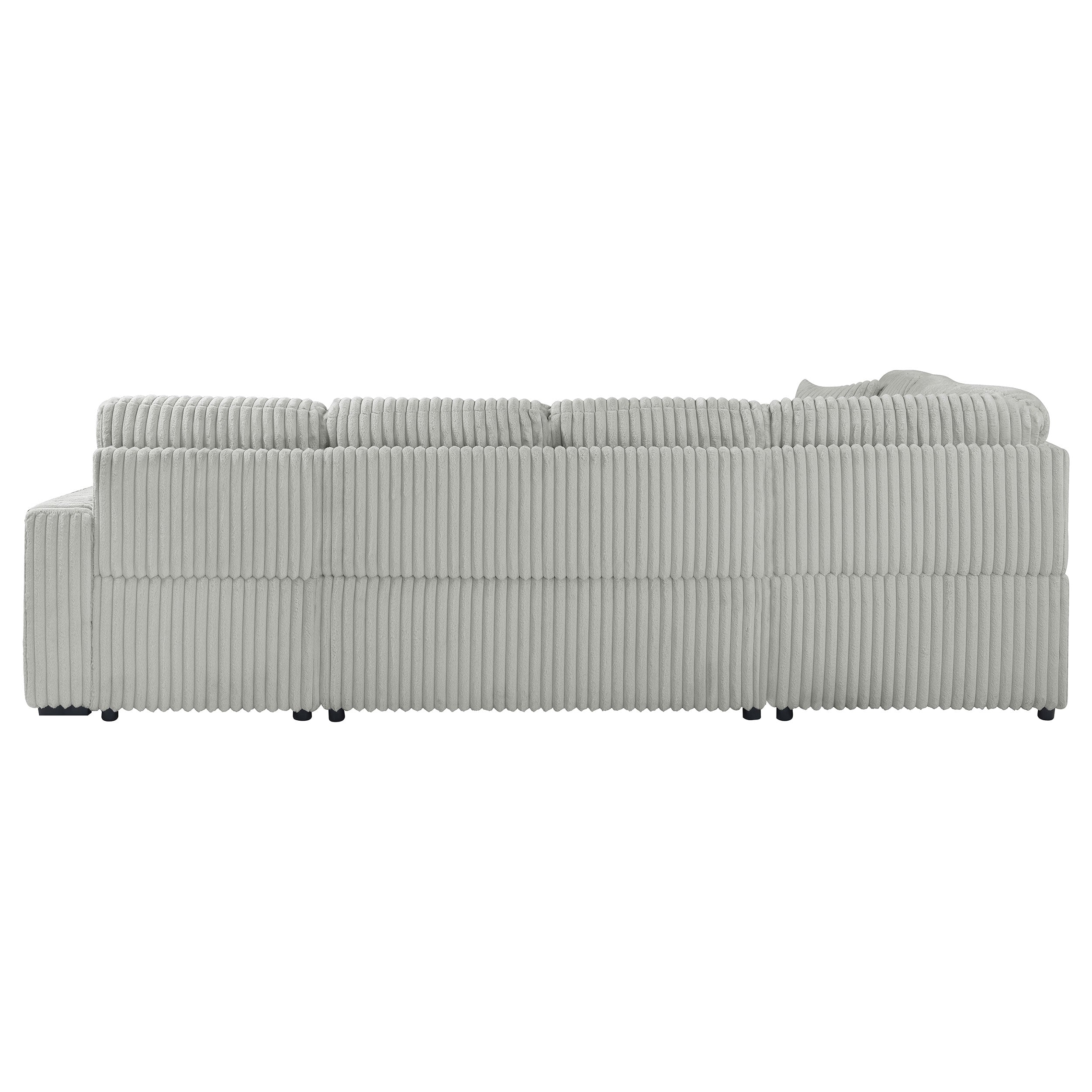 Devonshire Pull-Out Sleeper Sectional Sofa - Romeo & Juliet Furniture (Warren,MI)