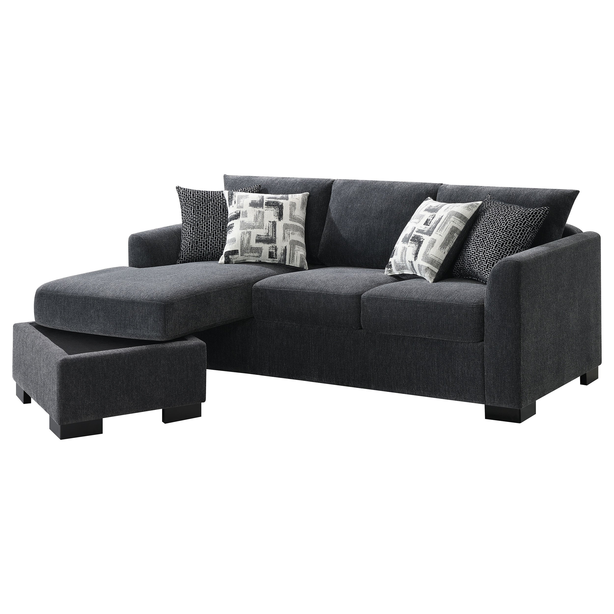Storey Fold-Out Sleeper Sectional Sofa - Romeo & Juliet Furniture (Warren,MI)