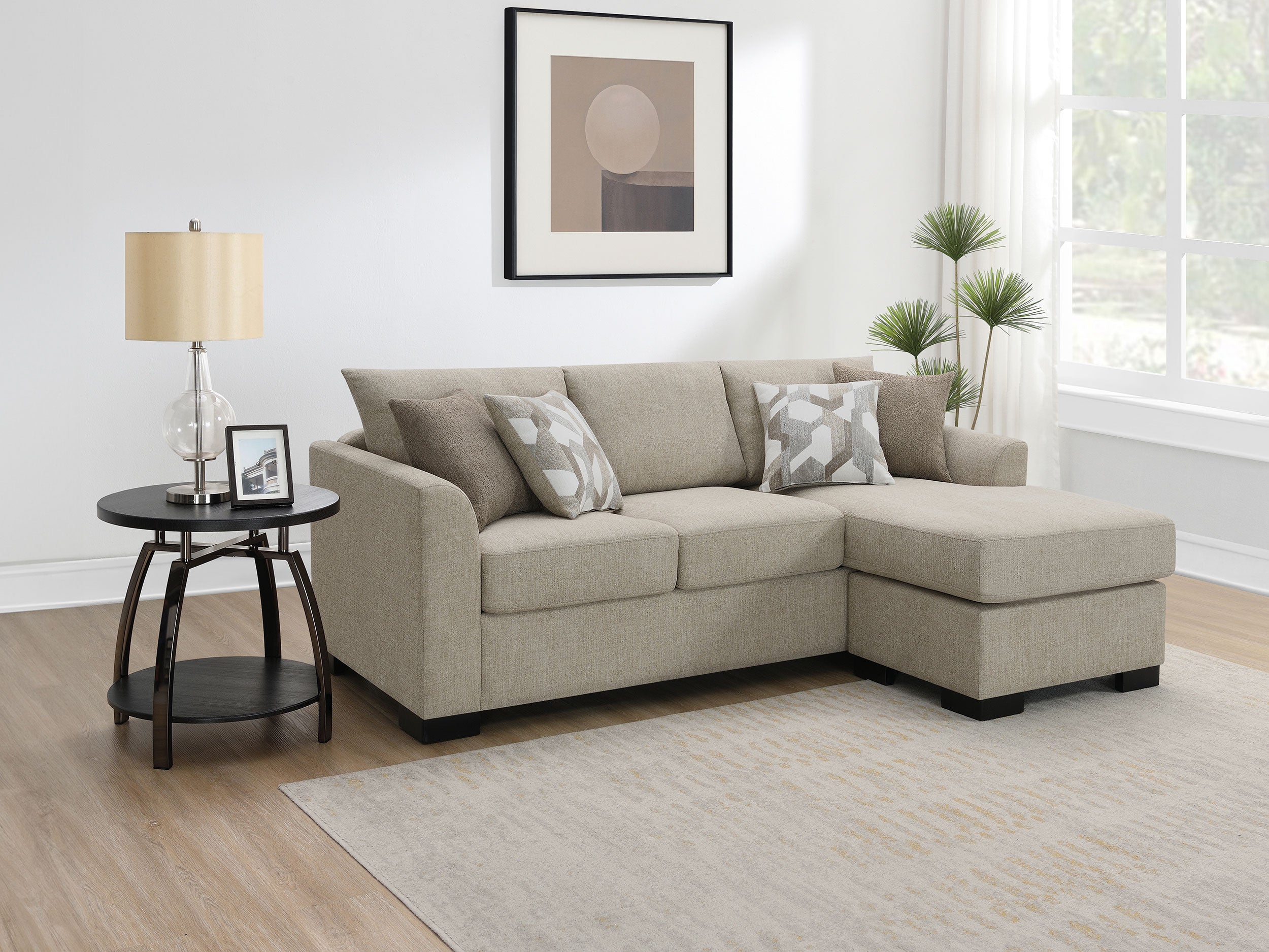 Storey Fold-Out Sleeper Sectional Sofa - Romeo & Juliet Furniture (Warren,MI)