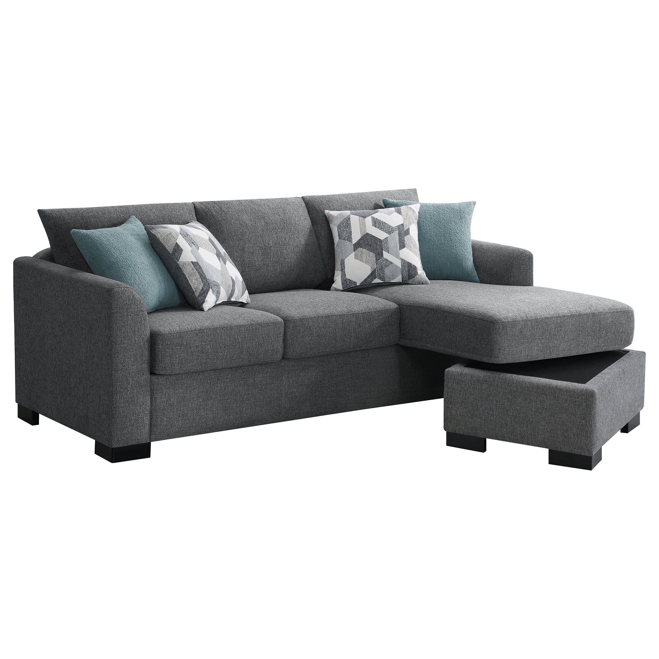Storey Fold-Out Sleeper Sectional Sofa - Romeo & Juliet Furniture (Warren,MI)