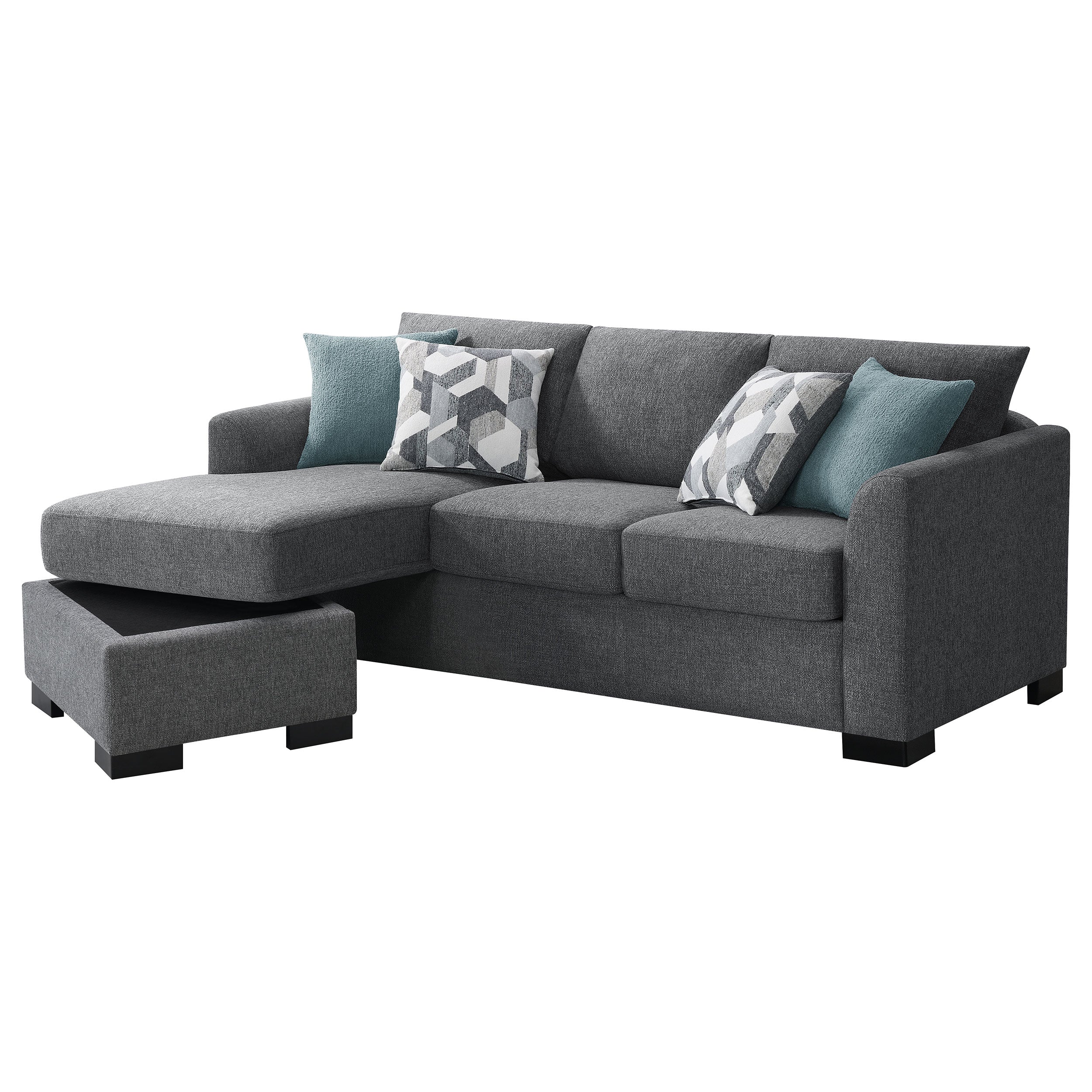 Storey Fold-Out Sleeper Sectional Sofa - Romeo & Juliet Furniture (Warren,MI)