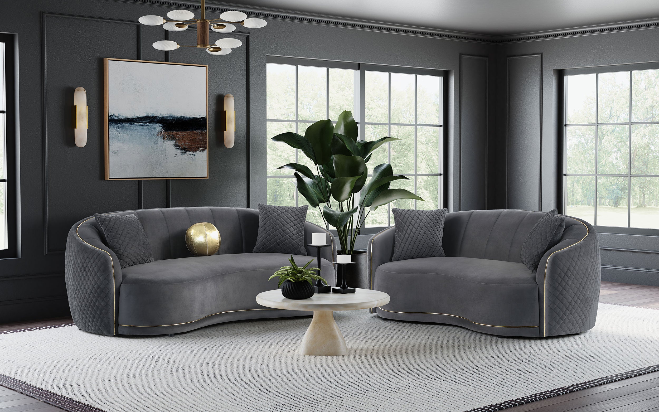 Brookside Sofa Set - Romeo & Juliet Furniture (Warren,MI)