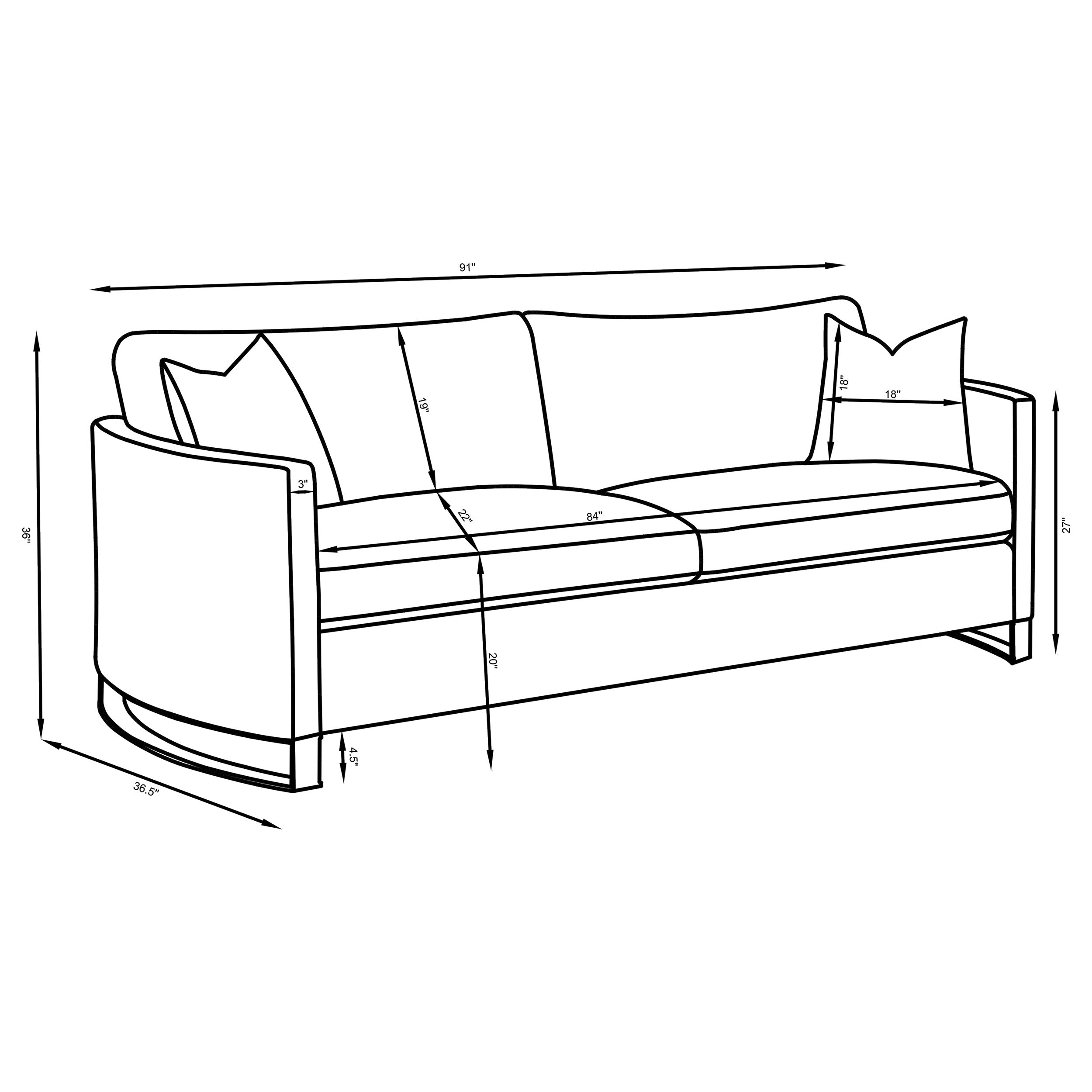 Corliss Sofa - Romeo & Juliet Furniture (Warren,MI)