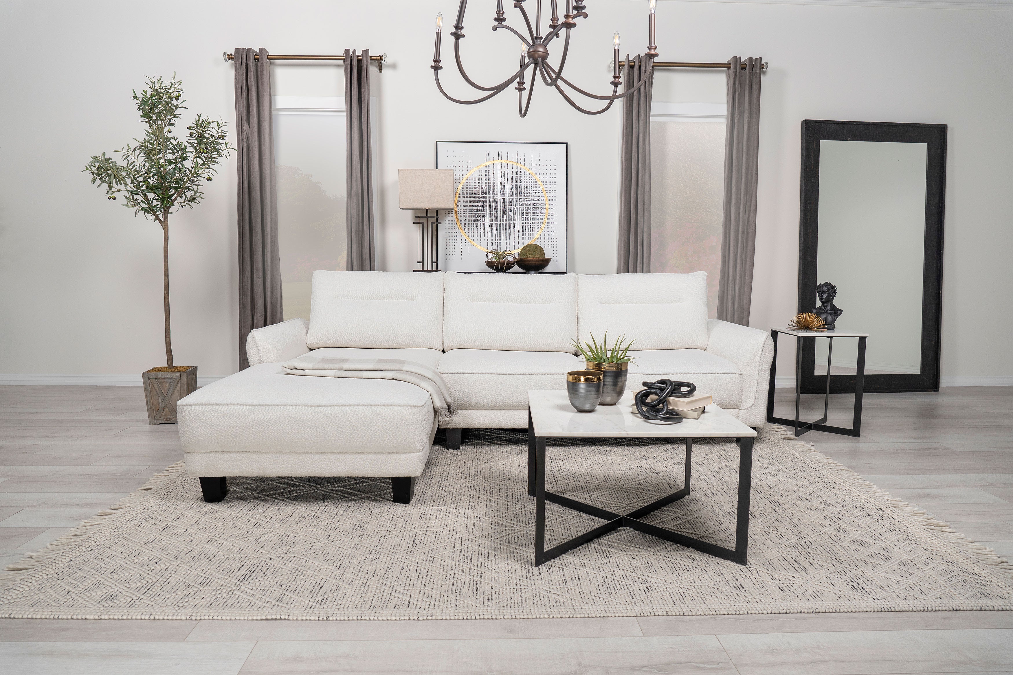 Caspian Sectional Sofa - Romeo & Juliet Furniture (Warren,MI)