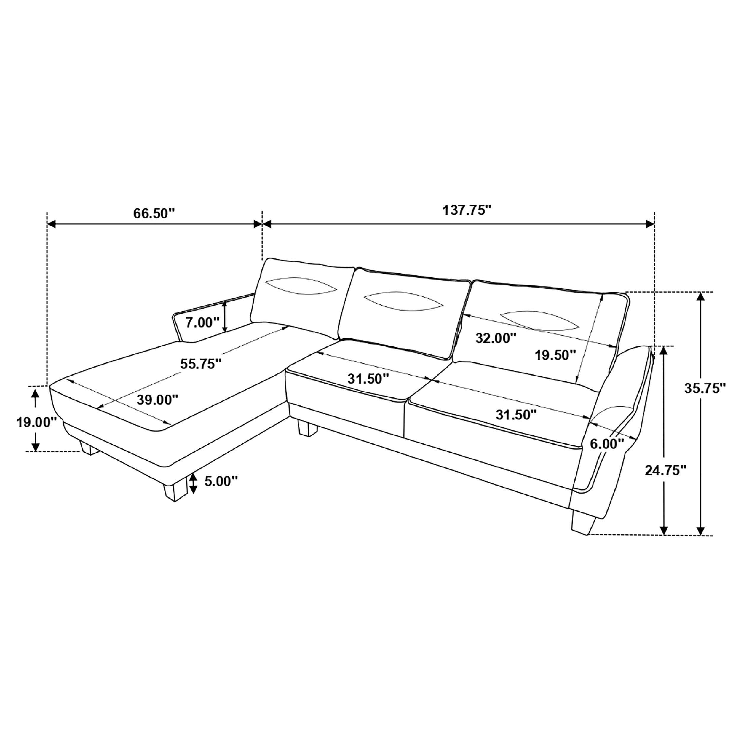 Caspian Sectional Sofa - Romeo & Juliet Furniture (Warren,MI)