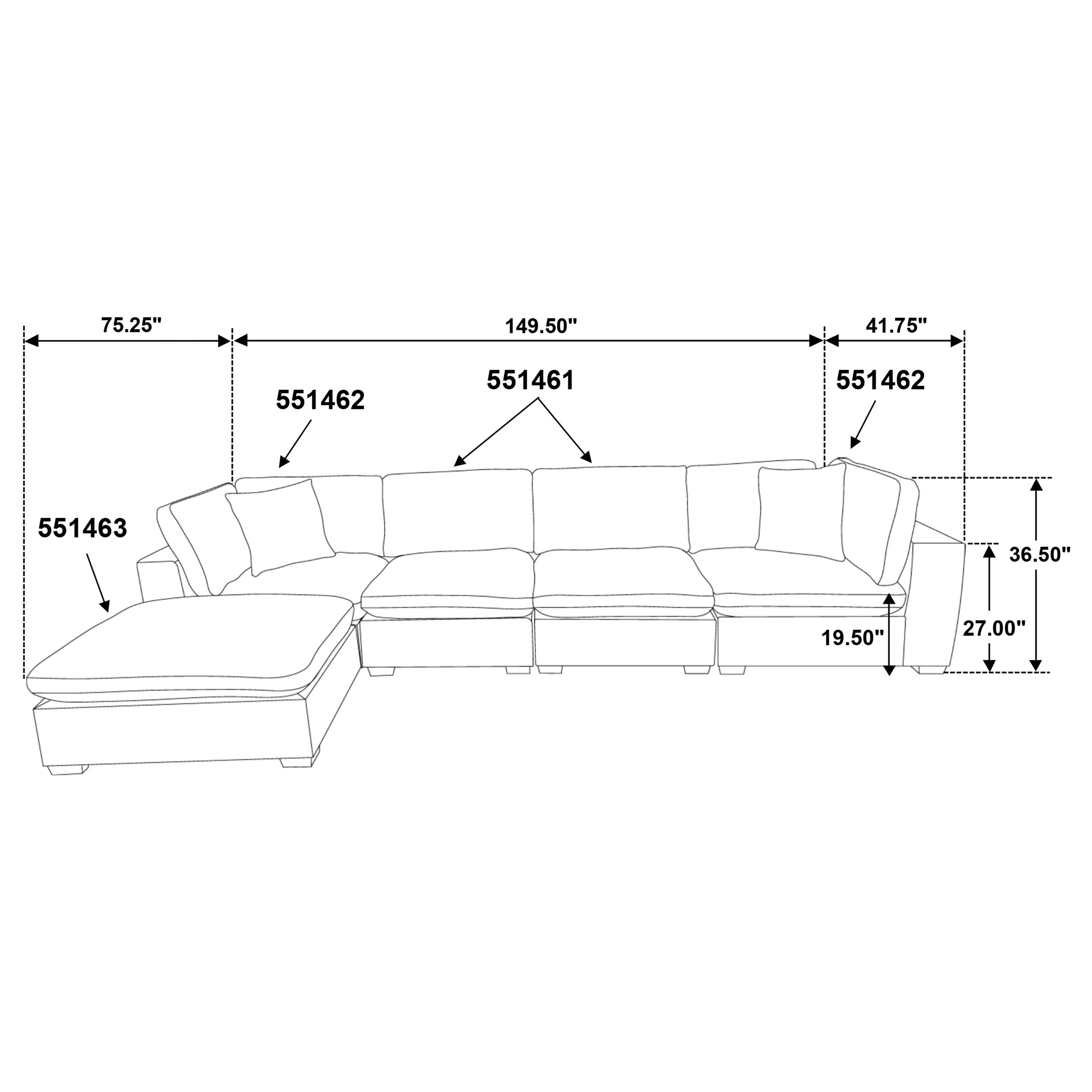 Lakeview Modular Sectional Sofa - Romeo & Juliet Furniture (Warren,MI)