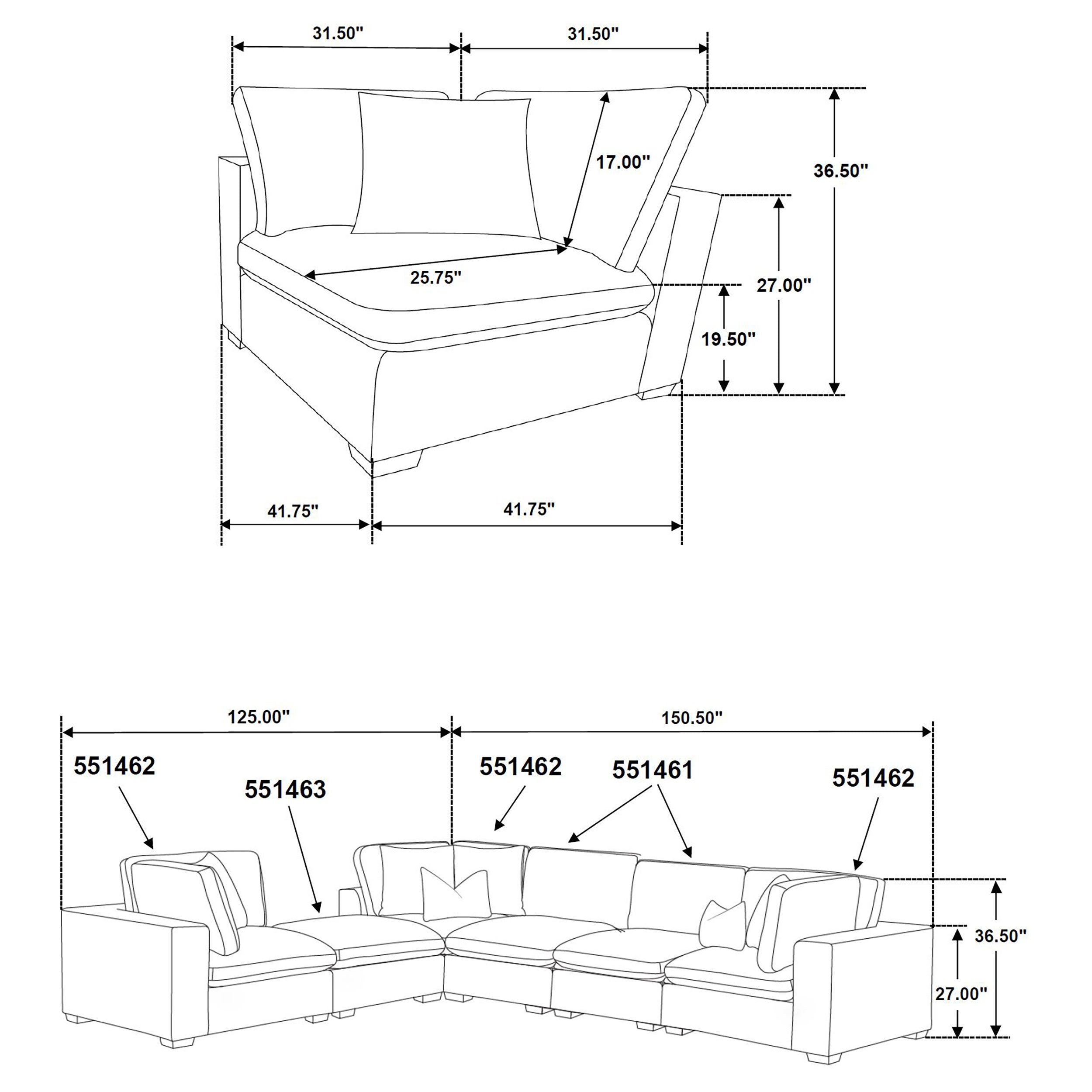 Lakeview Modular Sectional Sofa - Romeo & Juliet Furniture (Warren,MI)