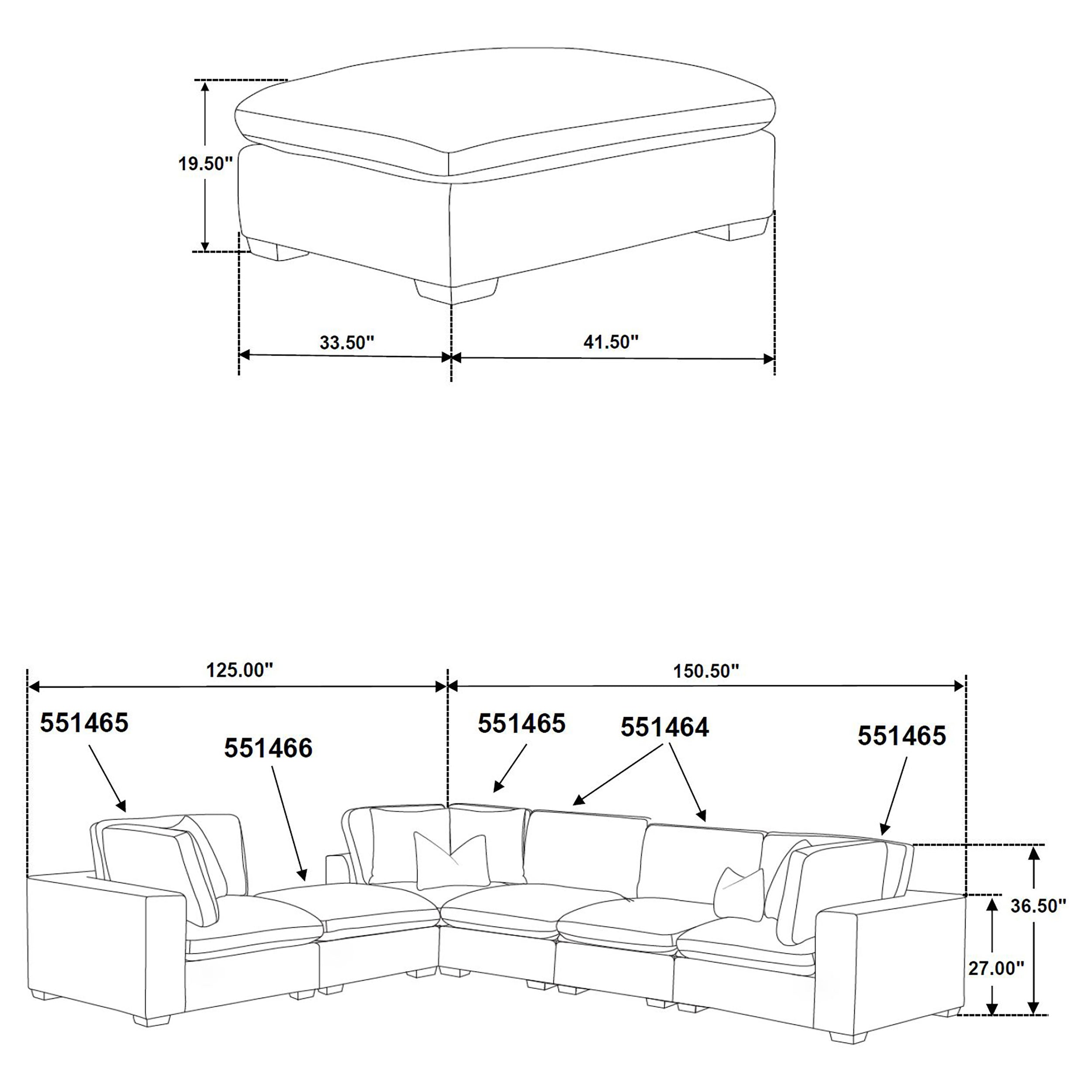 Lakeview Modular Sectional Sofa - Romeo & Juliet Furniture (Warren,MI)