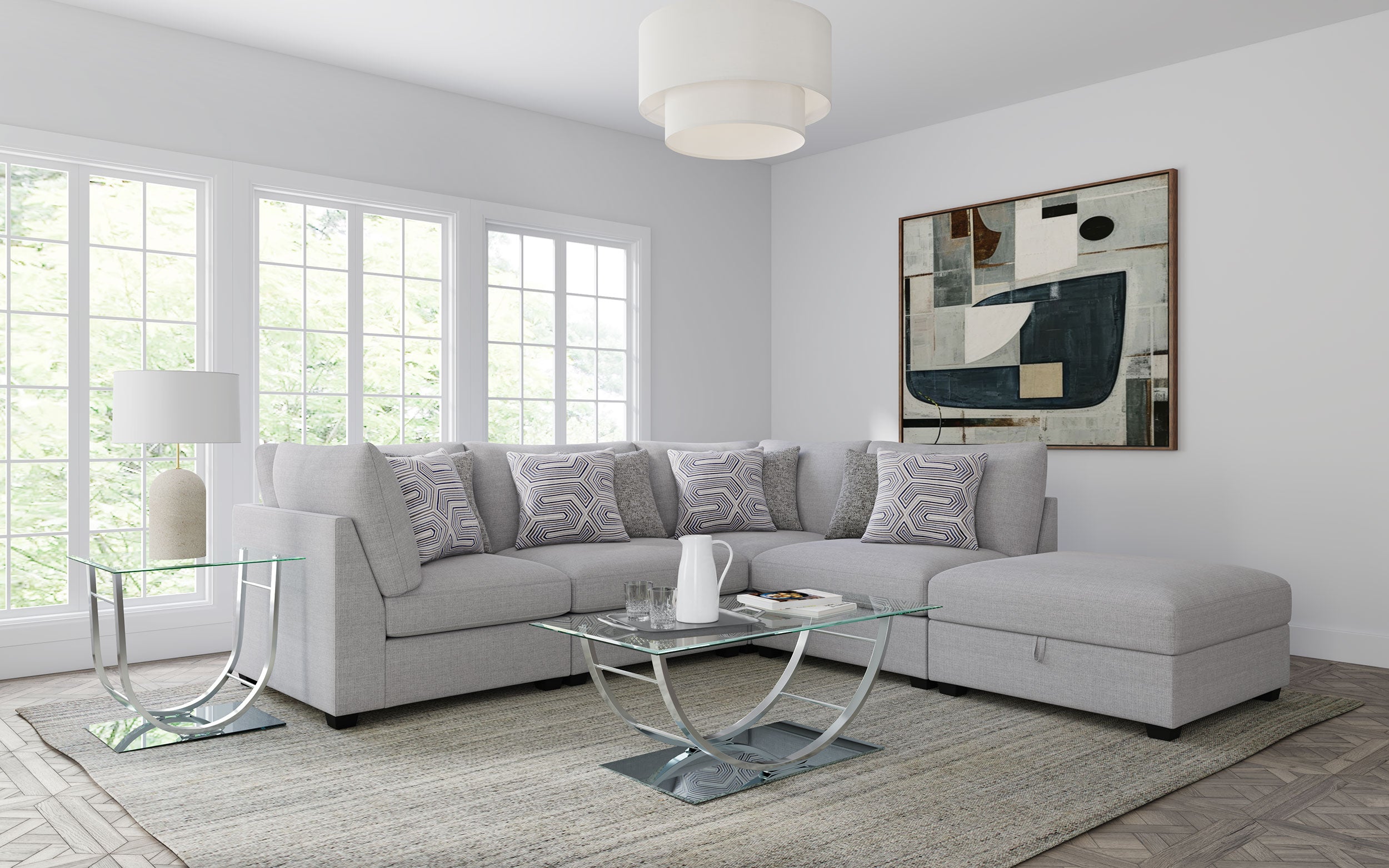 Cambria Modular Sectional Sofa - Romeo & Juliet Furniture (Warren,MI)