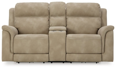 Next-Gen DuraPella Power Reclining Loveseat with Console - Romeo & Juliet Furniture (Warren,MI)