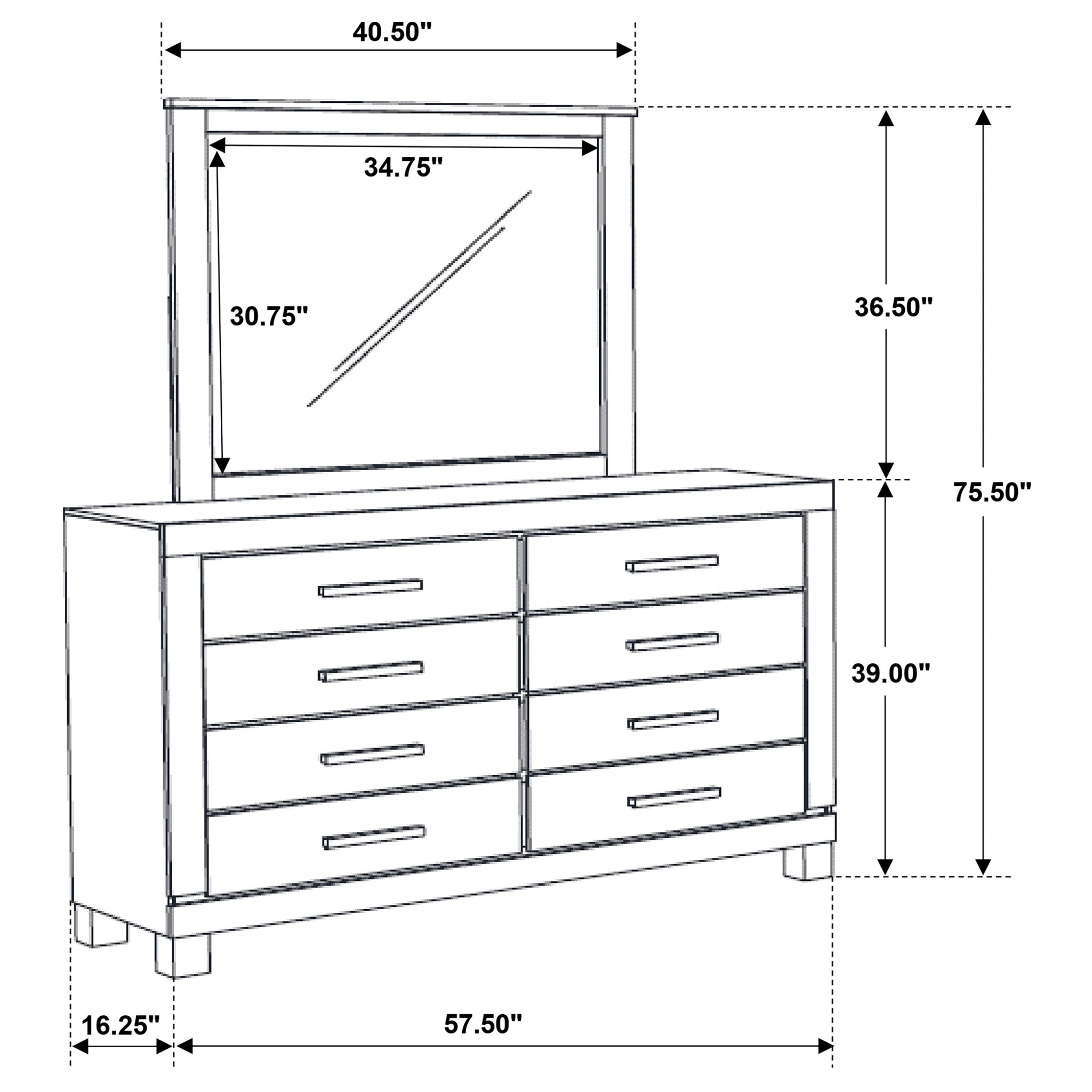 Woodmont Dresser with Mirror