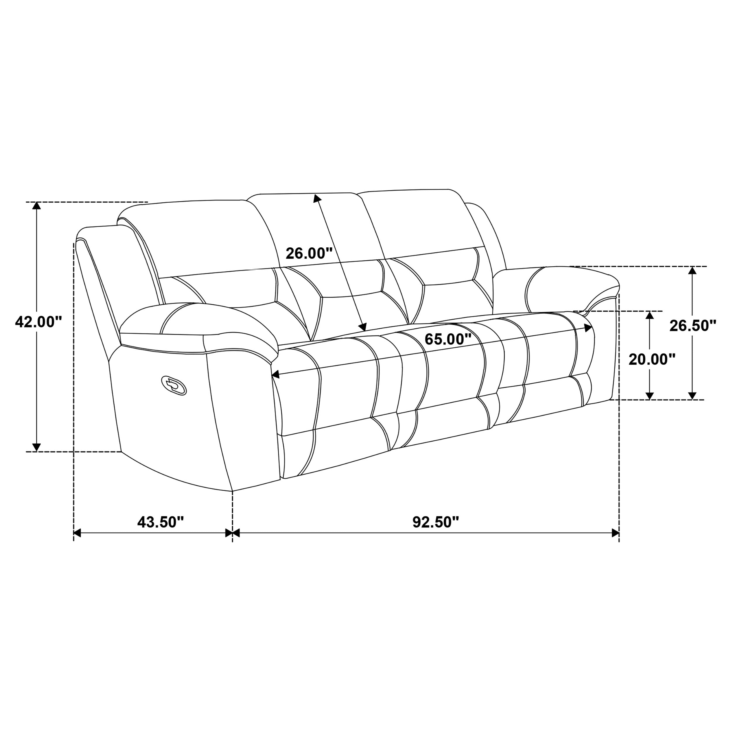 Gilson Reclining Sofa - Romeo & Juliet Furniture (Warren,MI)