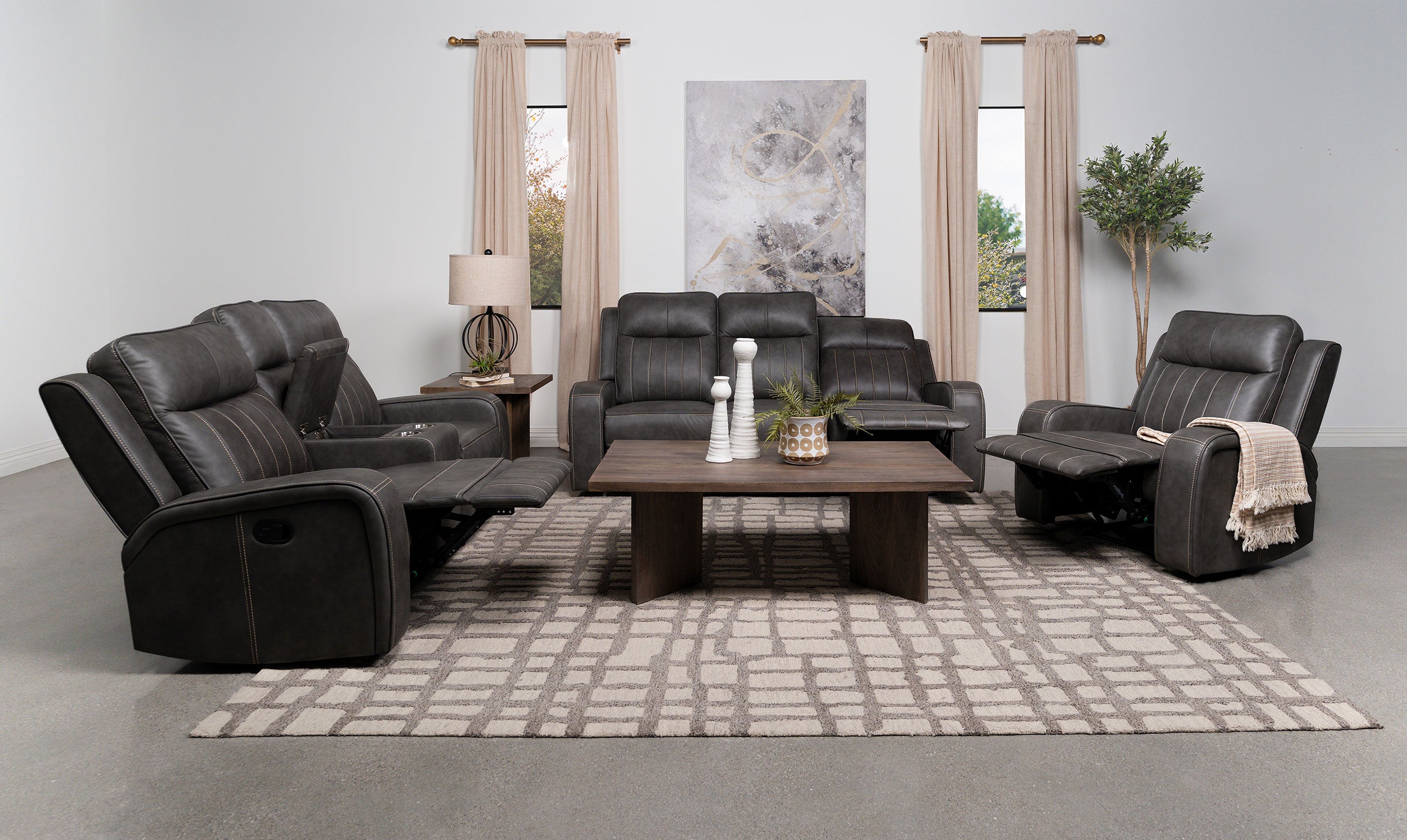 Raelynn Reclining Sofa Set