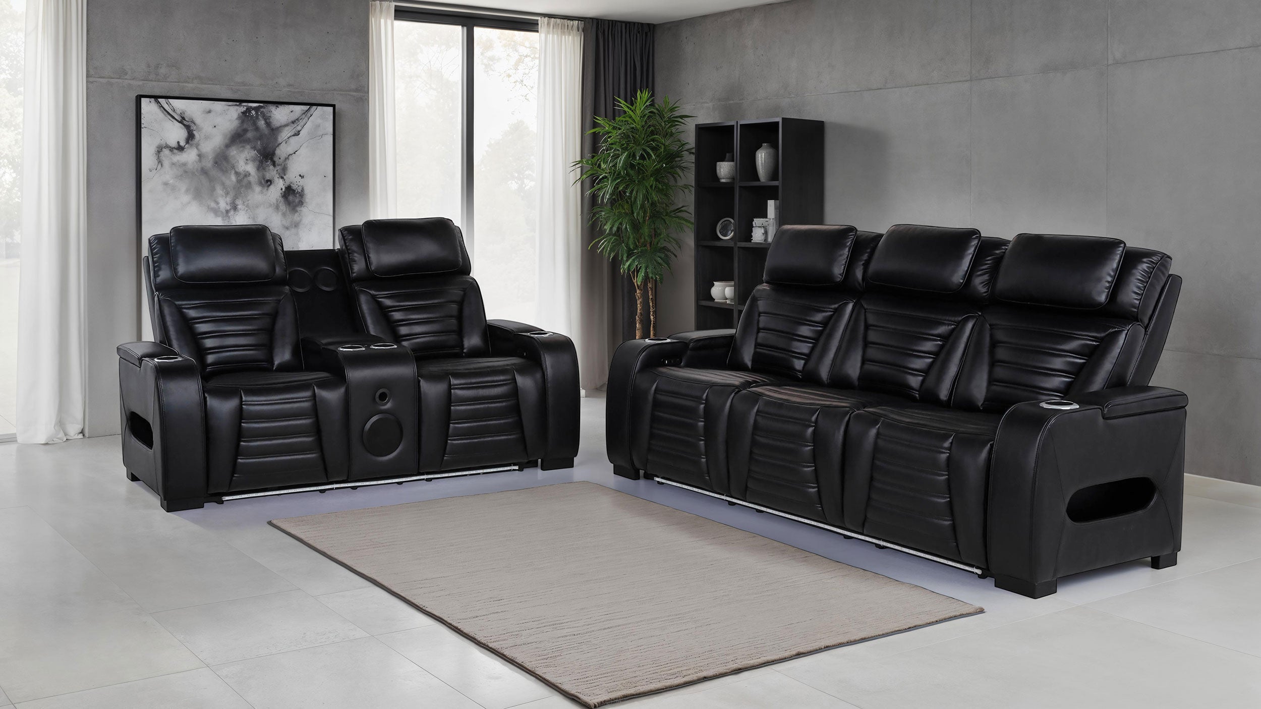 Zuma Dual Power Reclining Sofa Set - Romeo & Juliet Furniture (Warren,MI)