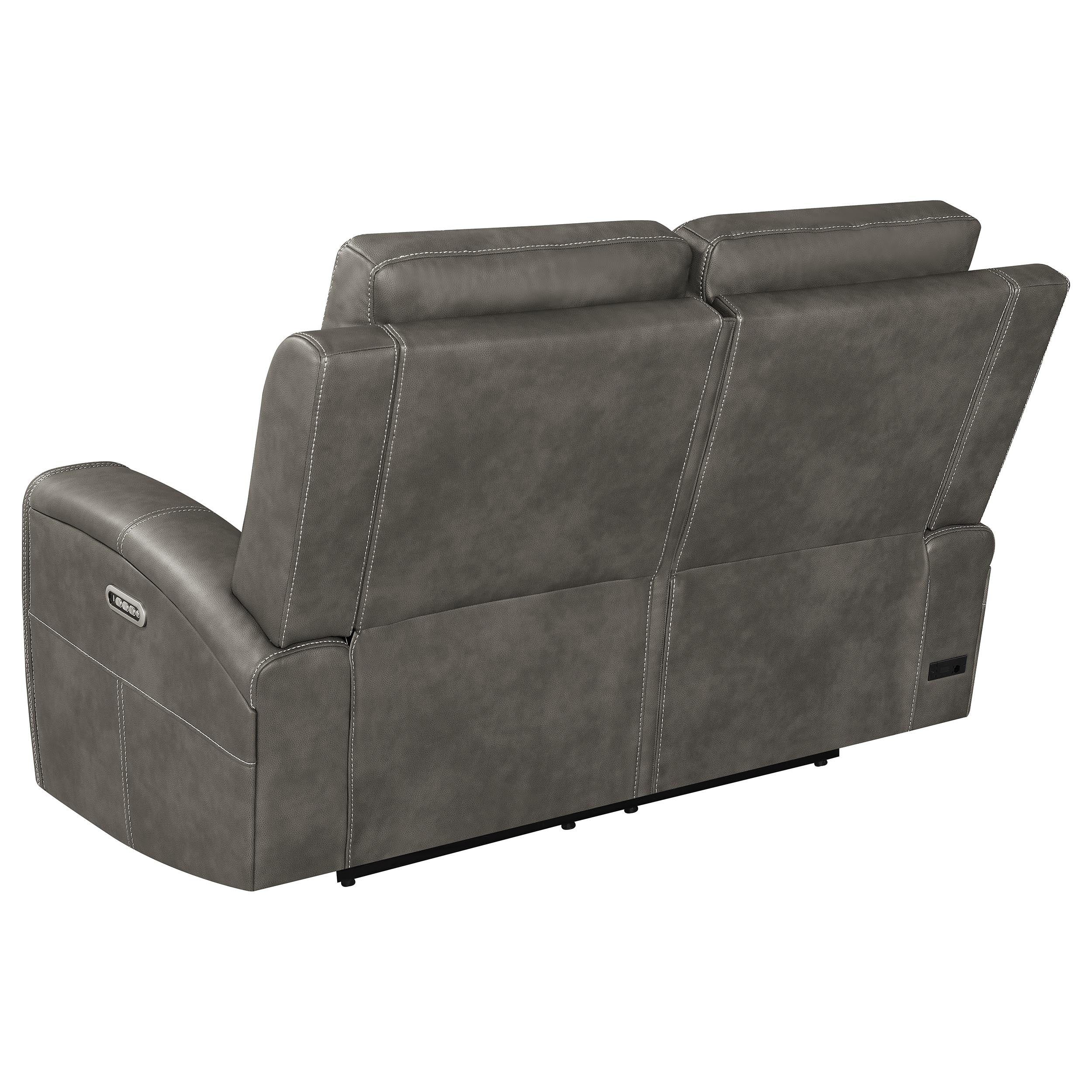 Brickston Triple Power Reclining Sofa Set - Romeo & Juliet Furniture (Warren,MI)
